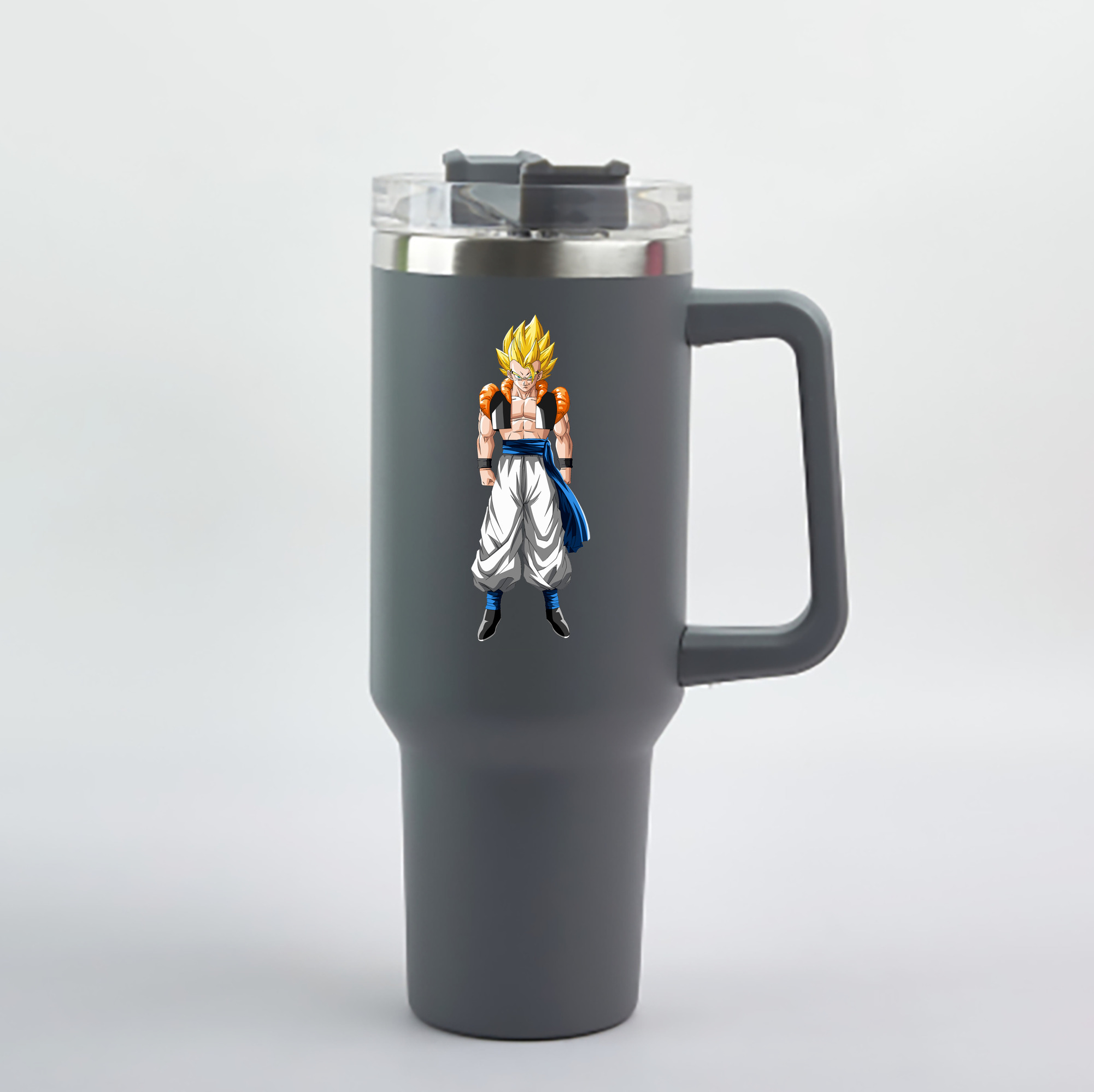 （画像用） ドラゴンボール ベジータ四世（Bejīta Yonsei）DRAGON BALL Vegeta IV 1200mL車用タンブラー - クリスタルステッカー（プラスチックストロー付き）
