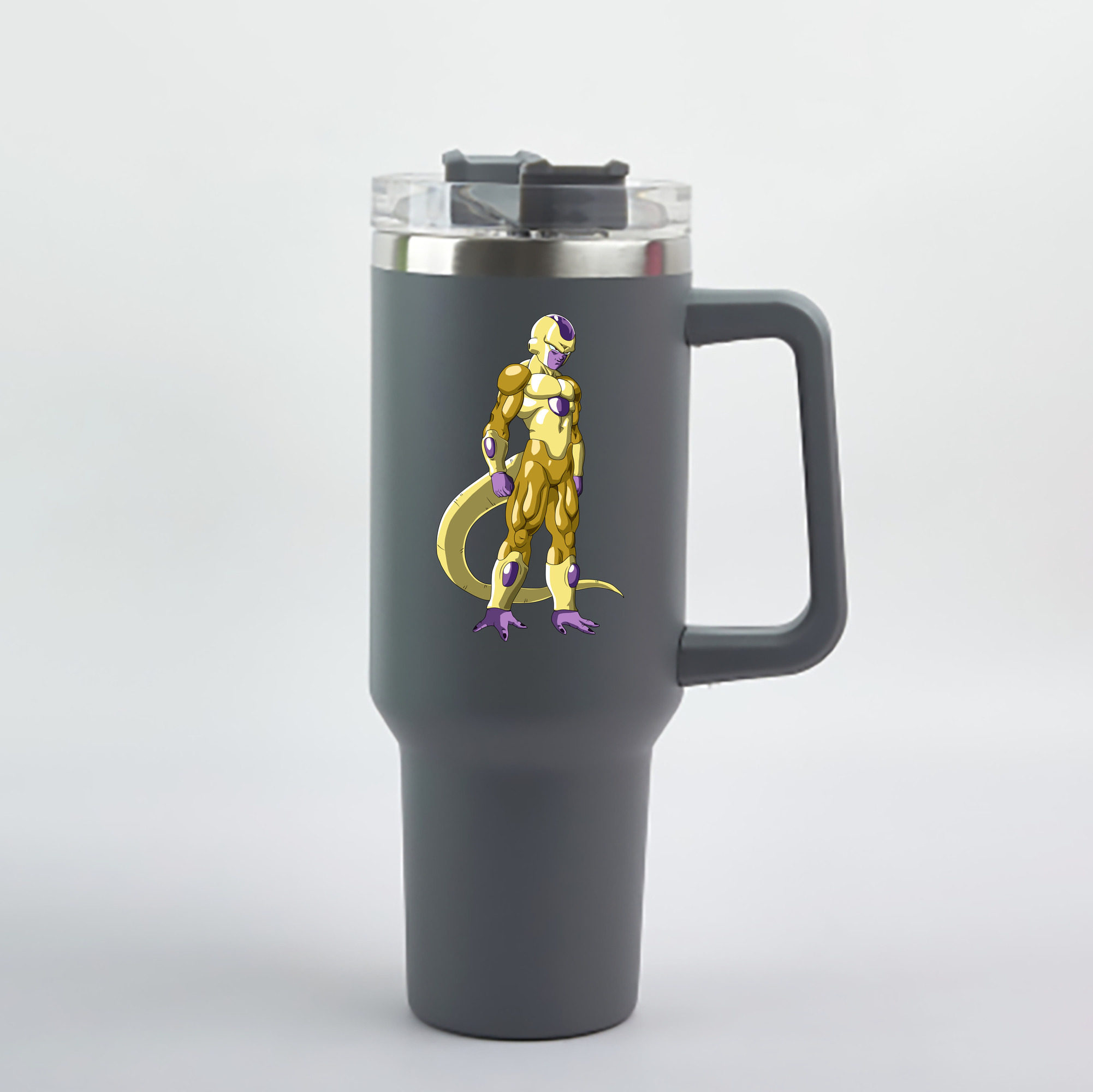 （画像用） ドラゴンボール フリーザ DRAGON BALL Frieza 1200mL車用タンブラー - クリスタルステッカー（プラスチックストロー付き）