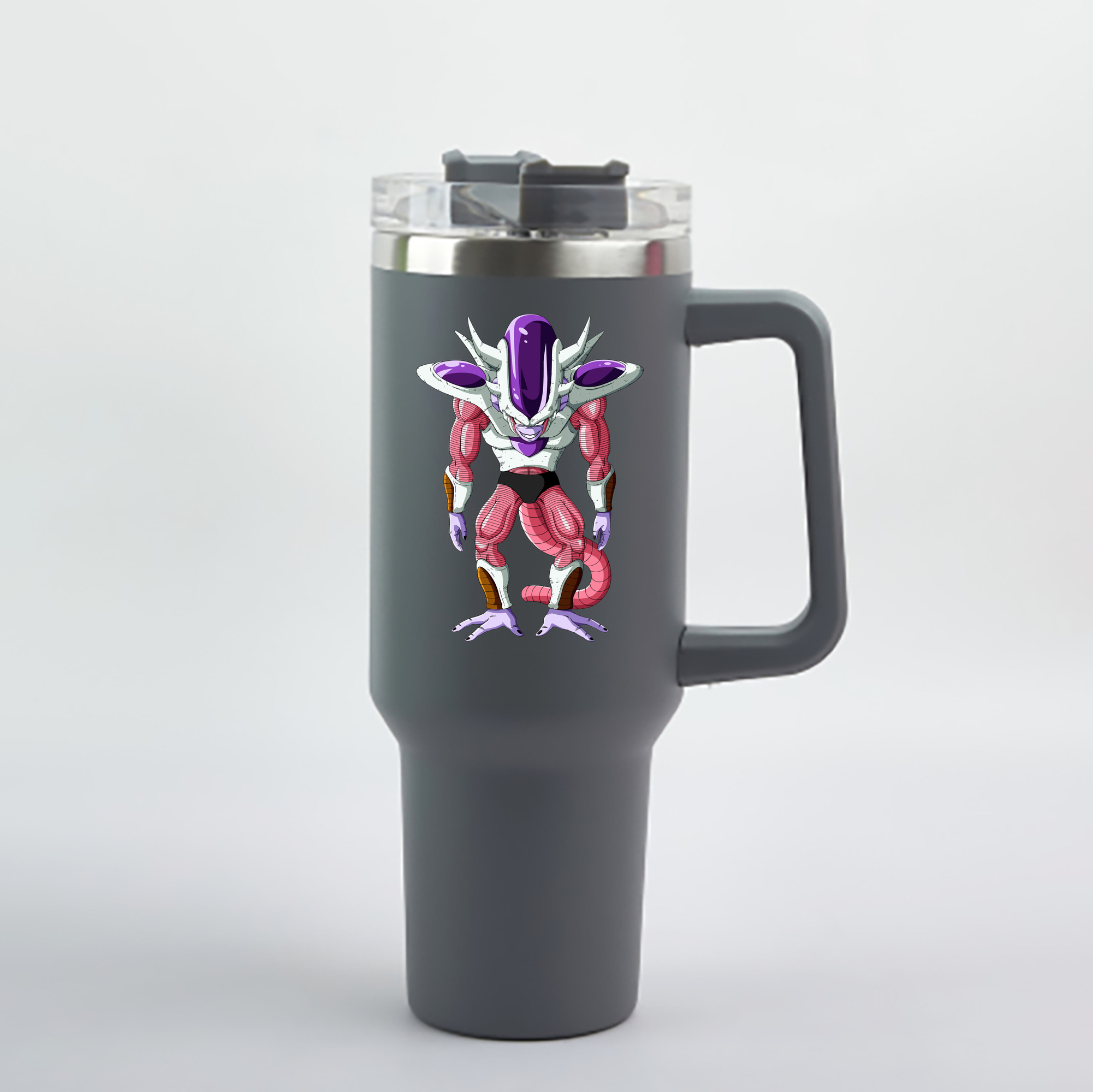 （画像用） ドラゴンボール フリーザ DRAGON BALL Frieza 1200mL車用タンブラー - クリスタルステッカー（プラスチックストロー付き）