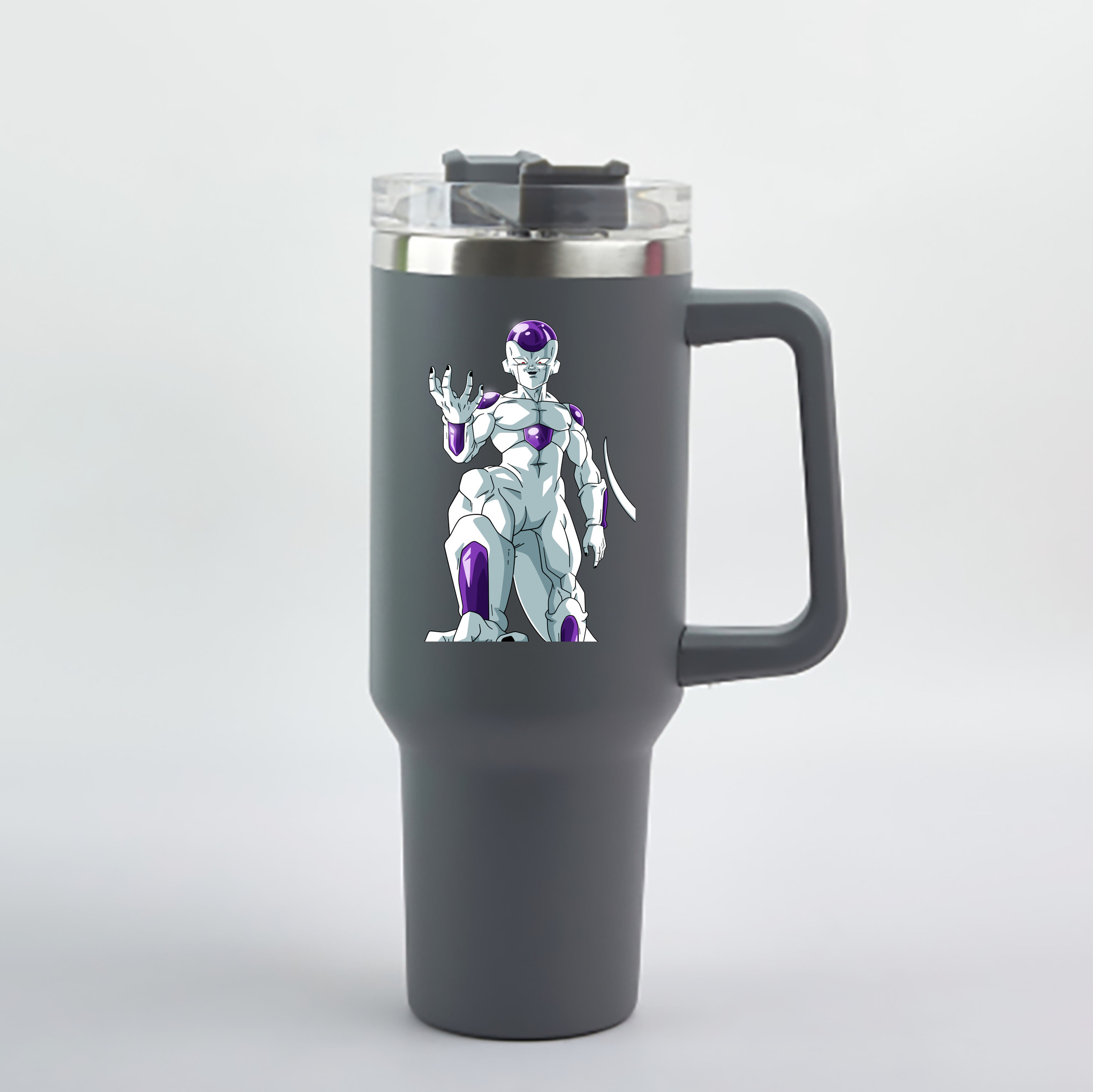 （画像用） ドラゴンボール フリーザ DRAGON BALL Frieza 1200mL車用タンブラー - クリスタルステッカー（プラスチックストロー付き）