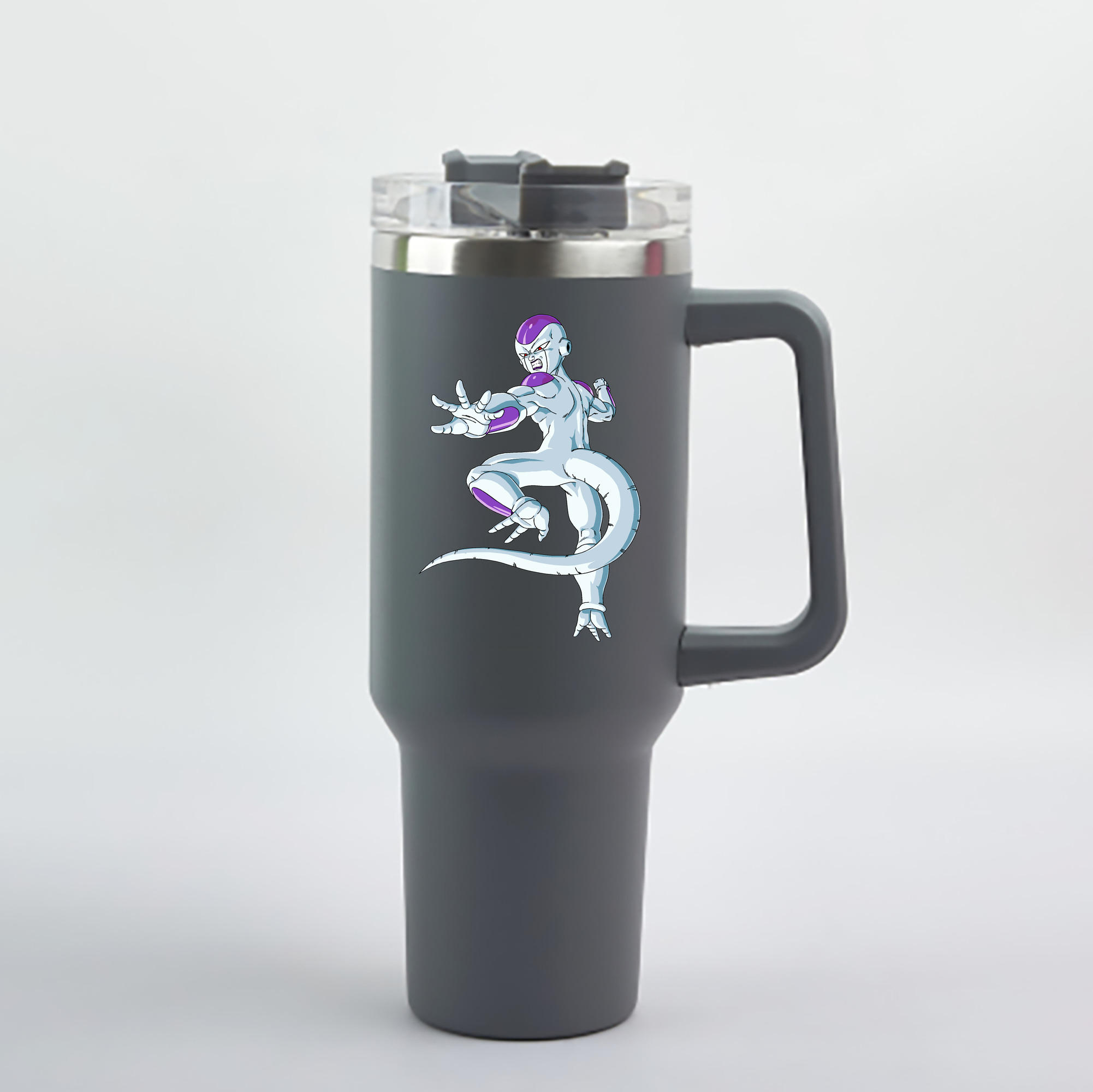 （画像用） ドラゴンボール フリーザ DRAGON BALL Frieza 1200mL車用タンブラー - クリスタルステッカー（プラスチックストロー付き）