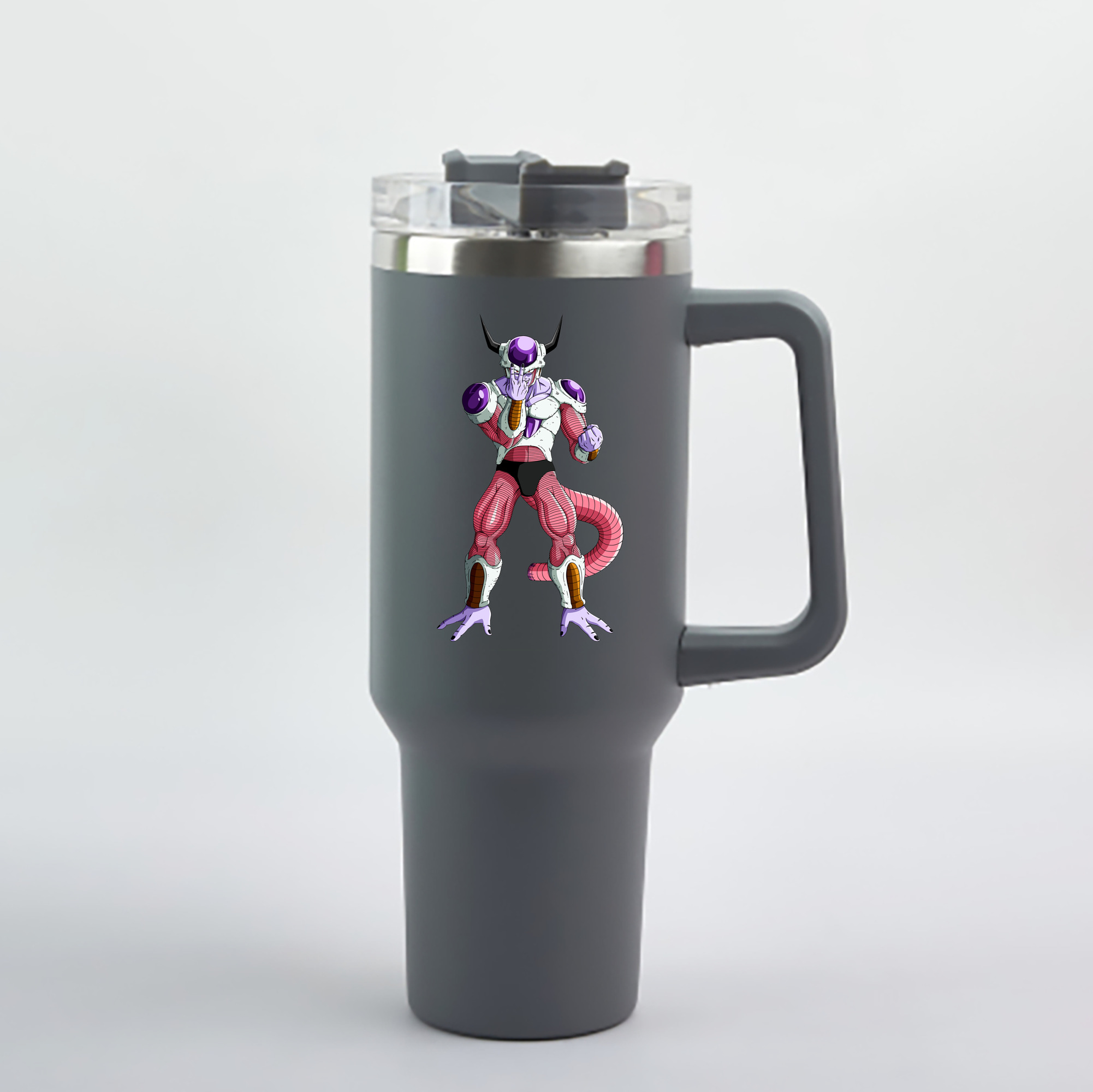 （画像用） ドラゴンボール フリーザ DRAGON BALL Frieza 1200mL車用タンブラー - クリスタルステッカー（プラスチックストロー付き）
