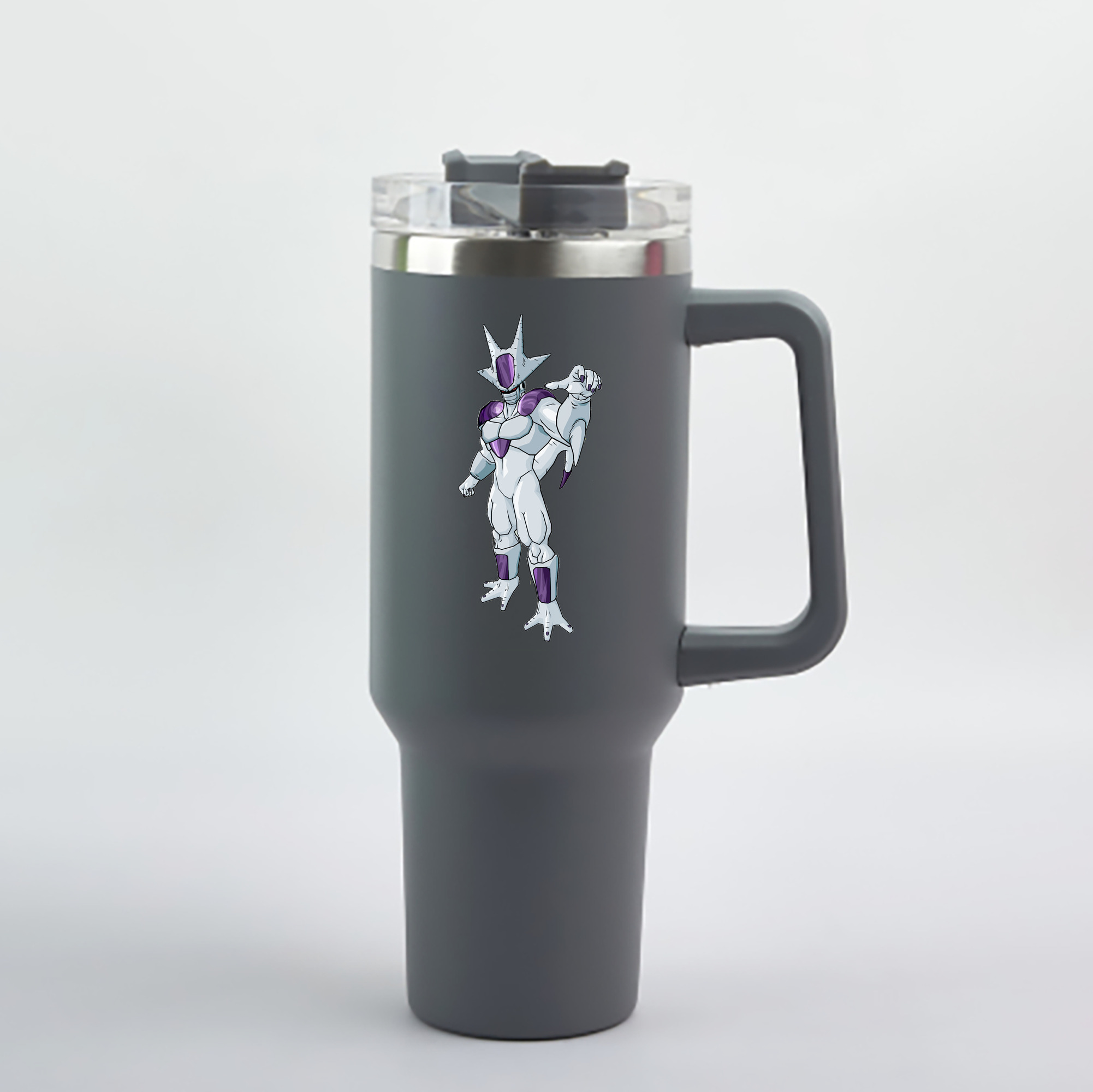 （画像用） ドラゴンボール クウラ DRAGON BALL Cooler Coora 1200mL車用タンブラー - クリスタルステッカー（プラスチックストロー付き）