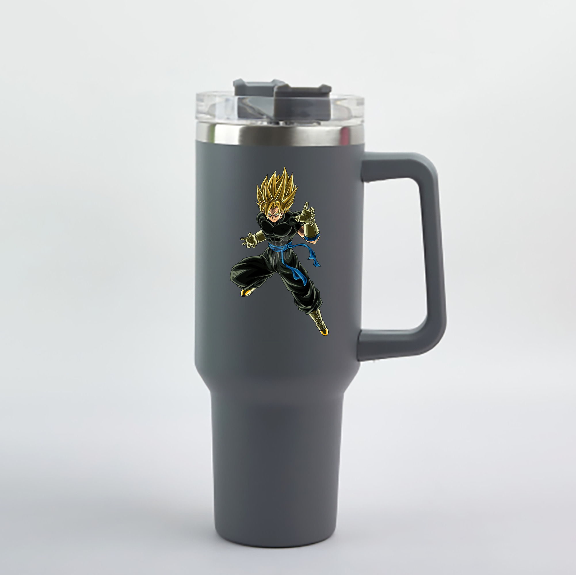 （画像用） ドラゴンボール ベジット DRAGON BALL Vegetto 1200mL車用タンブラー - クリスタルステッカー（プラスチックストロー付き）