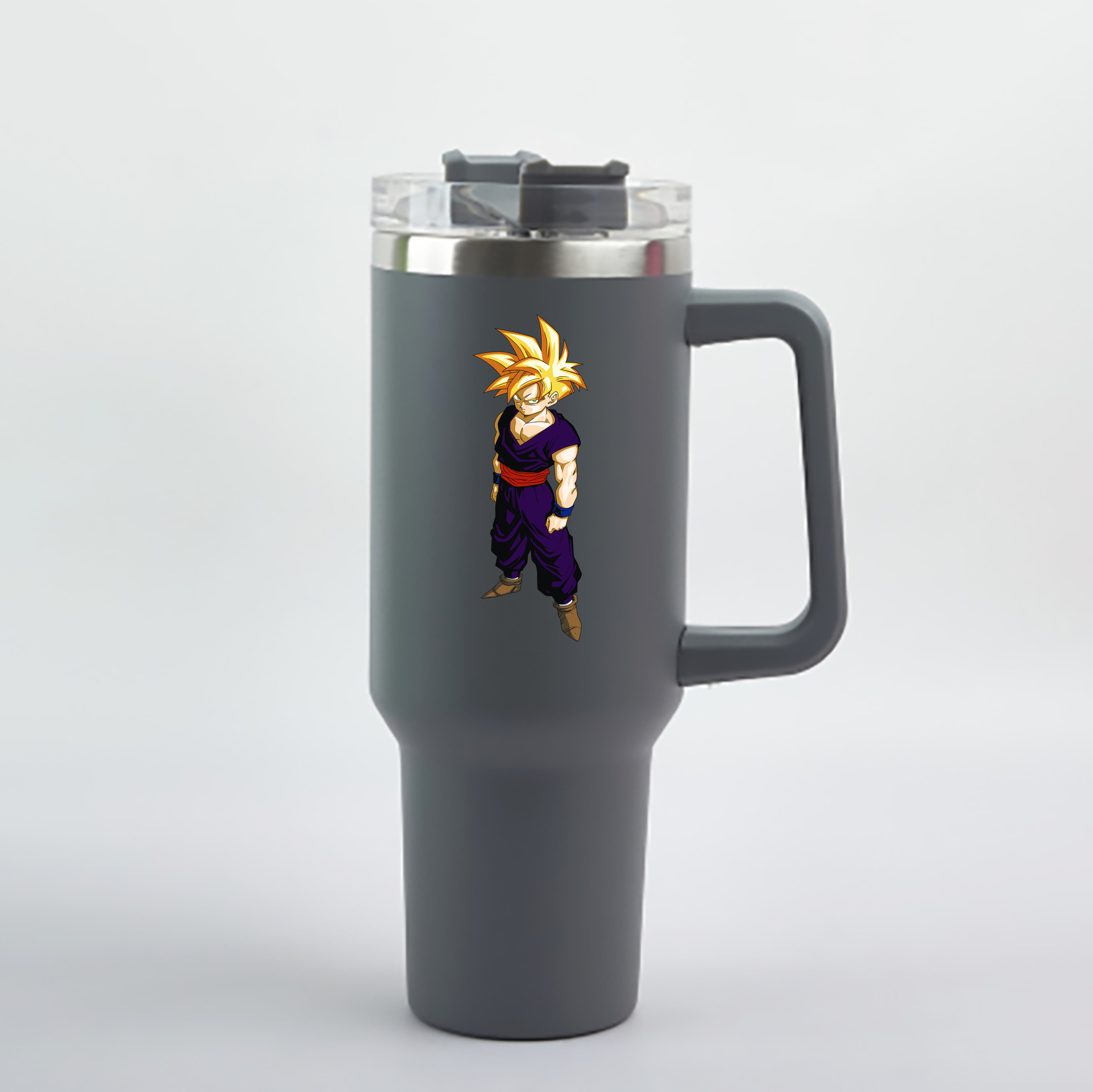 （画像用） ドラゴンボール ベジット DRAGON BALL Vegetto 1200mL車用タンブラー - クリスタルステッカー（プラスチックストロー付き）