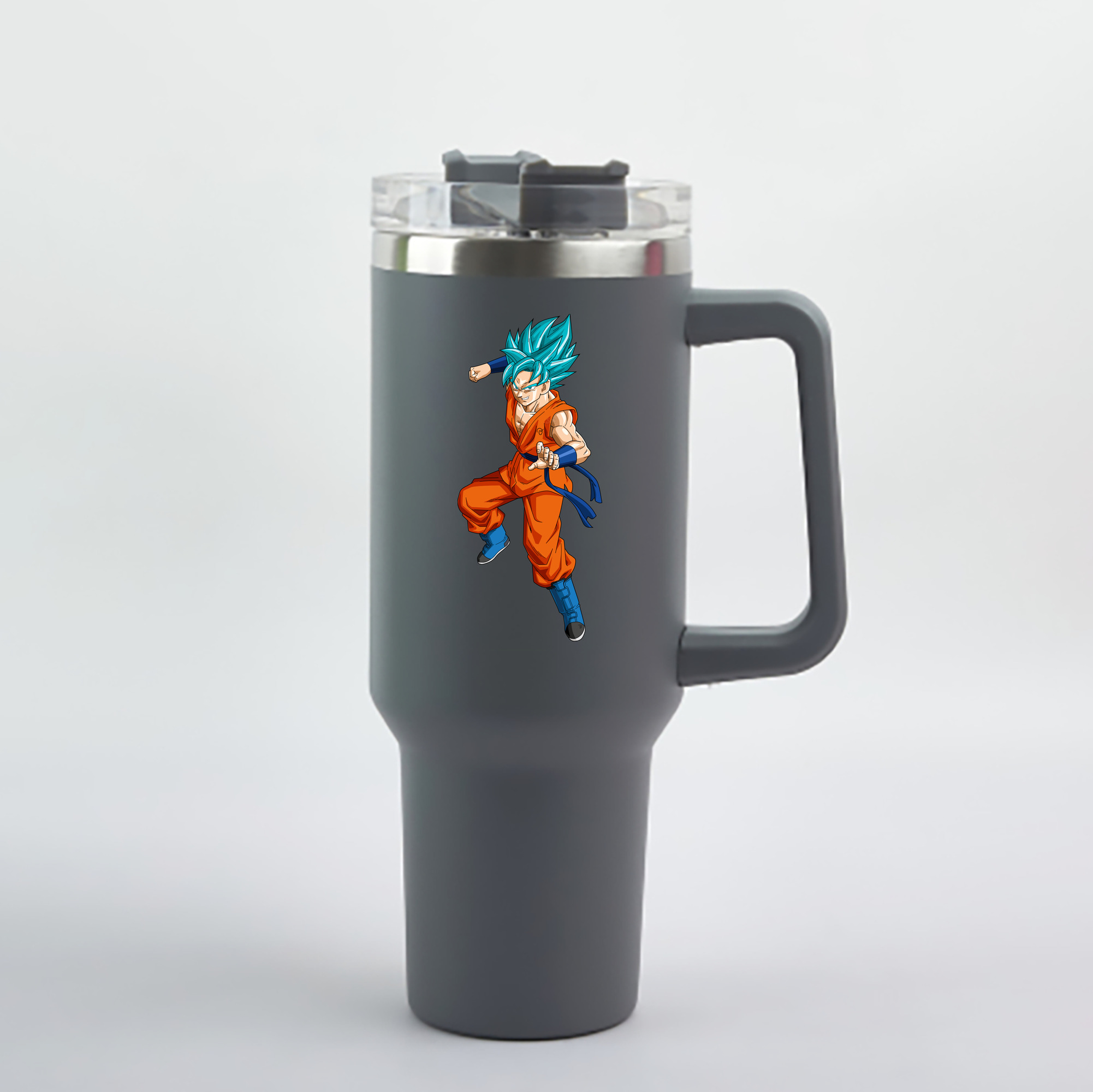 （画像用） ドラゴンボール ベジット DRAGON BALL Vegetto 1200mL車用タンブラー - クリスタルステッカー（プラスチックストロー付き）