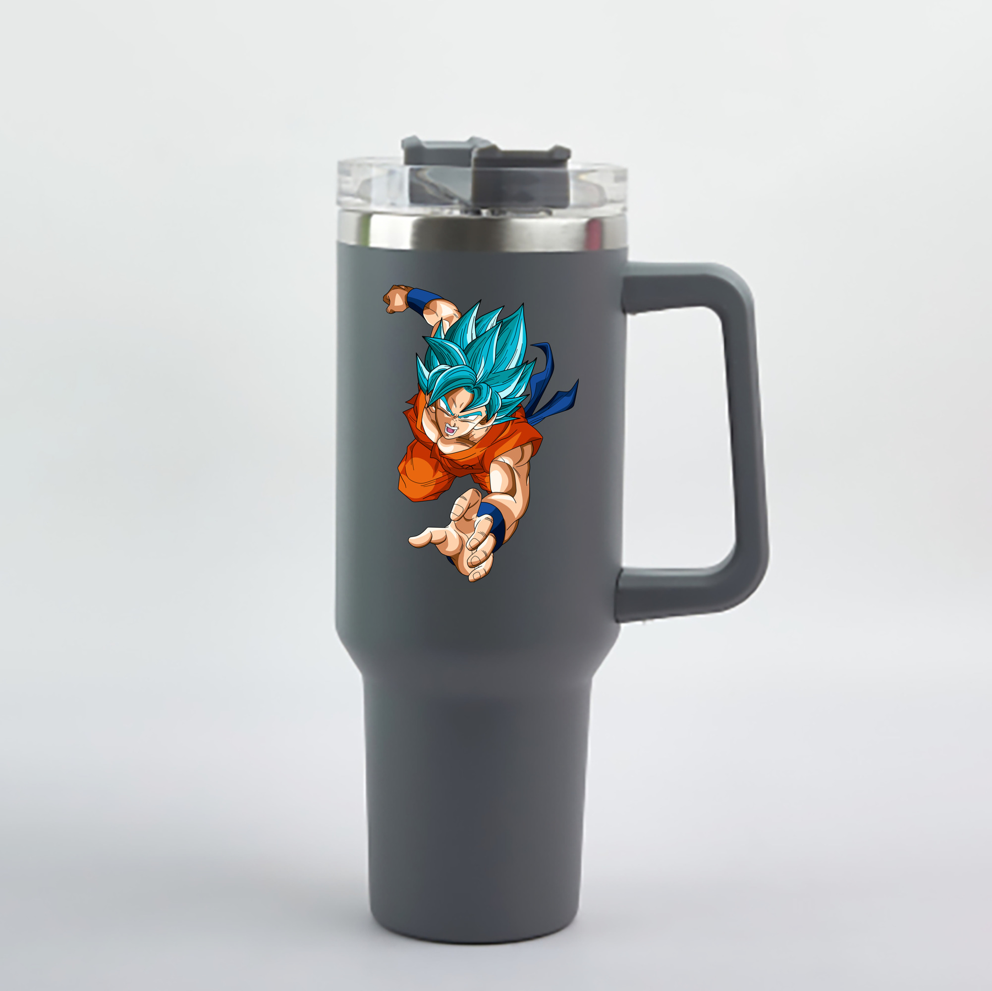 （画像用） ドラゴンボール ベジット DRAGON BALL Vegetto 1200mL車用タンブラー - クリスタルステッカー（プラスチックストロー付き）