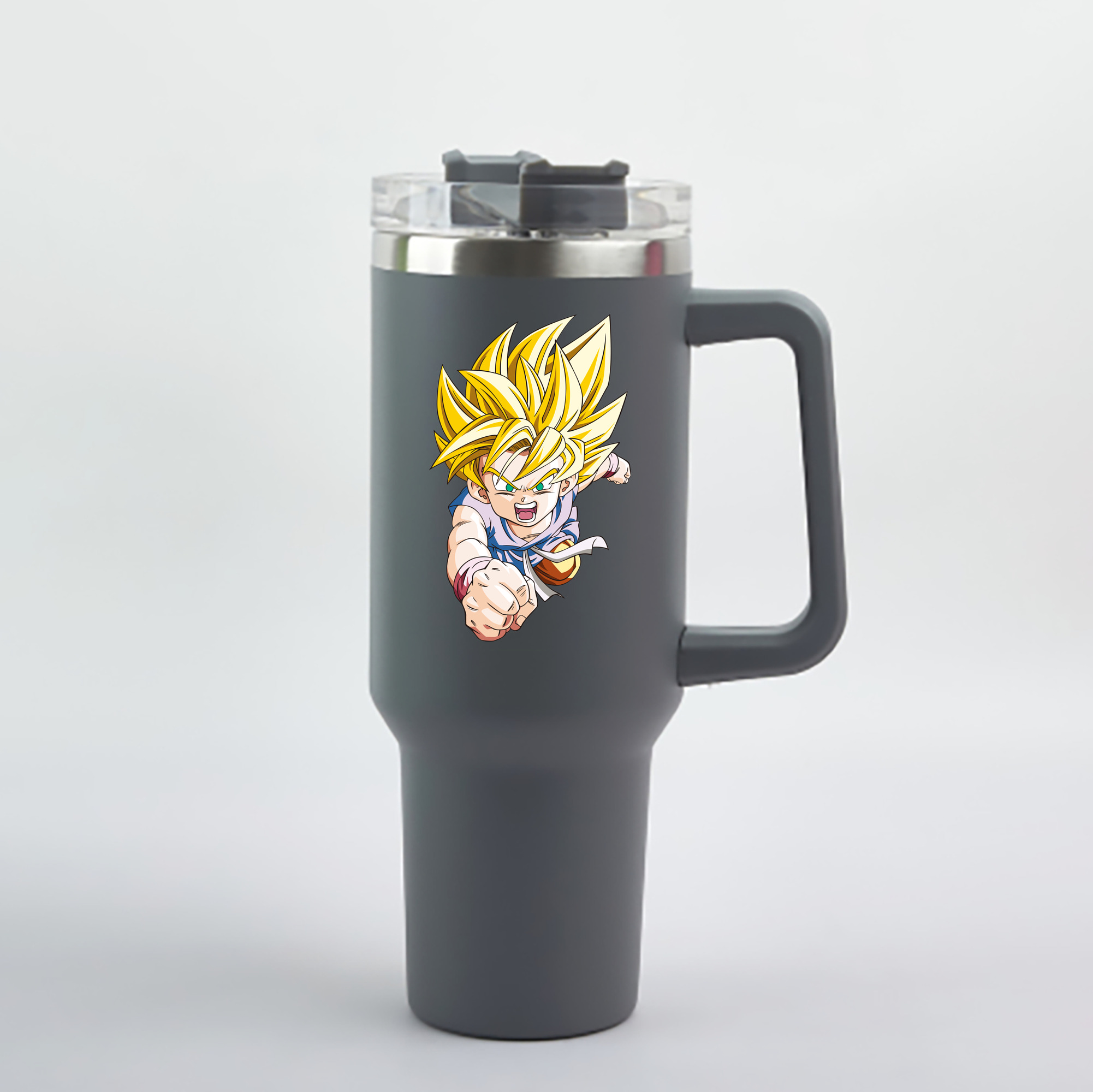 （画像用） ドラゴンボール ベジット DRAGON BALL Vegetto 1200mL車用タンブラー - クリスタルステッカー（プラスチックストロー付き）