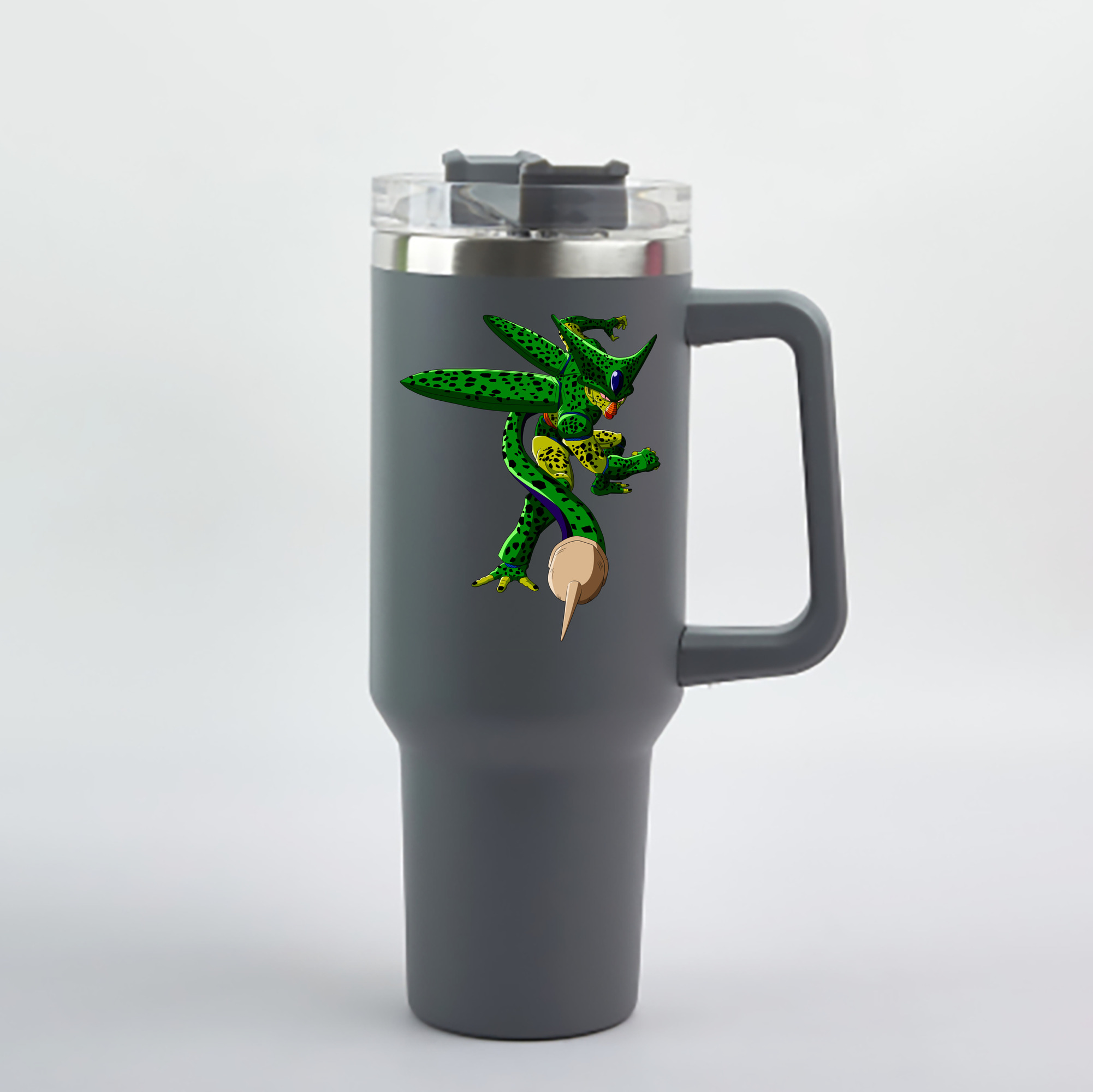 （画像用） ドラゴンボール セル DRAGON BALL Cell 1200mL車用タンブラー - クリスタルステッカー（プラスチックストロー付き）