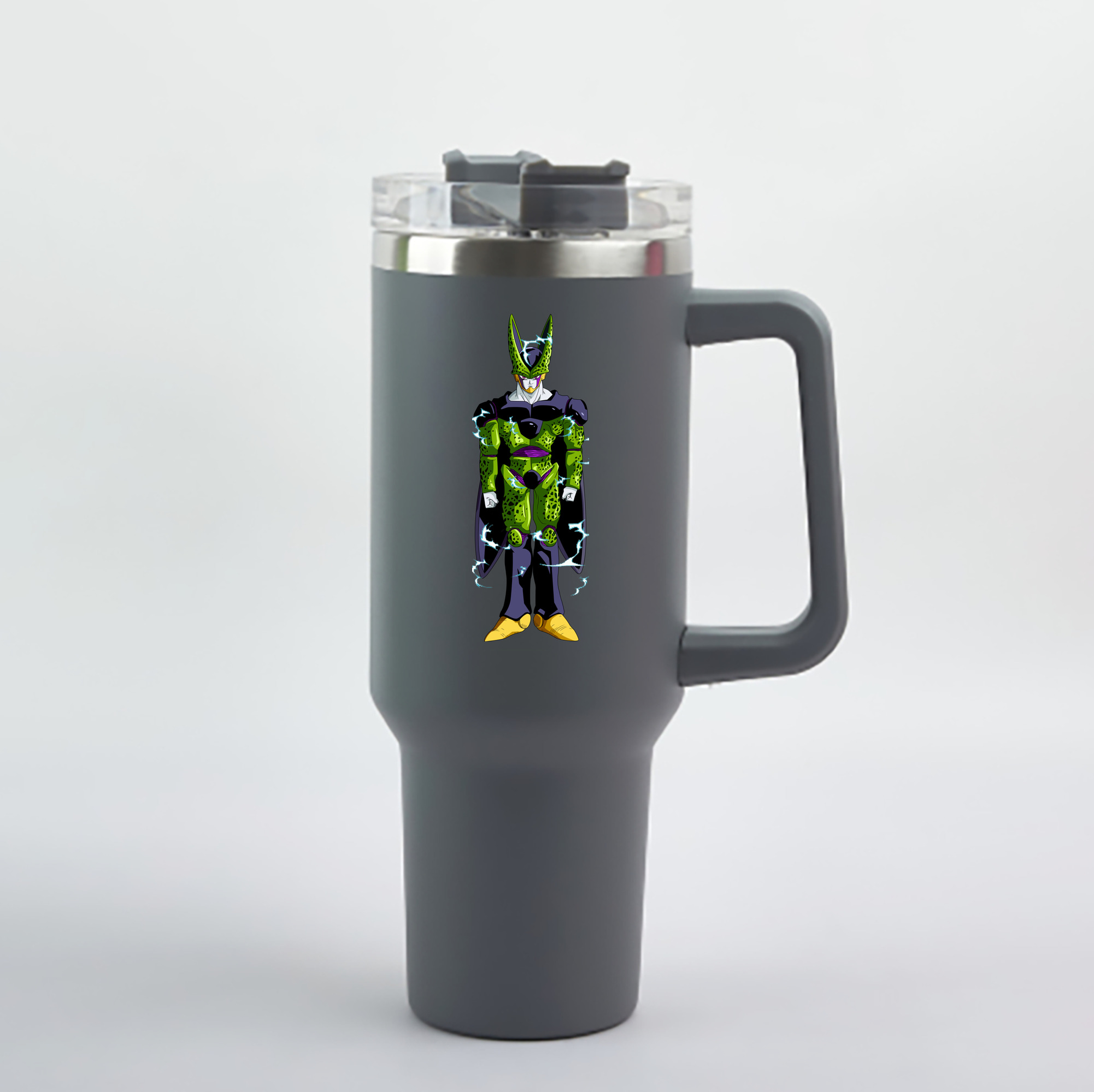 （画像用） ドラゴンボール セル DRAGON BALL Cell 1200mL車用タンブラー - クリスタルステッカー（プラスチックストロー付き）