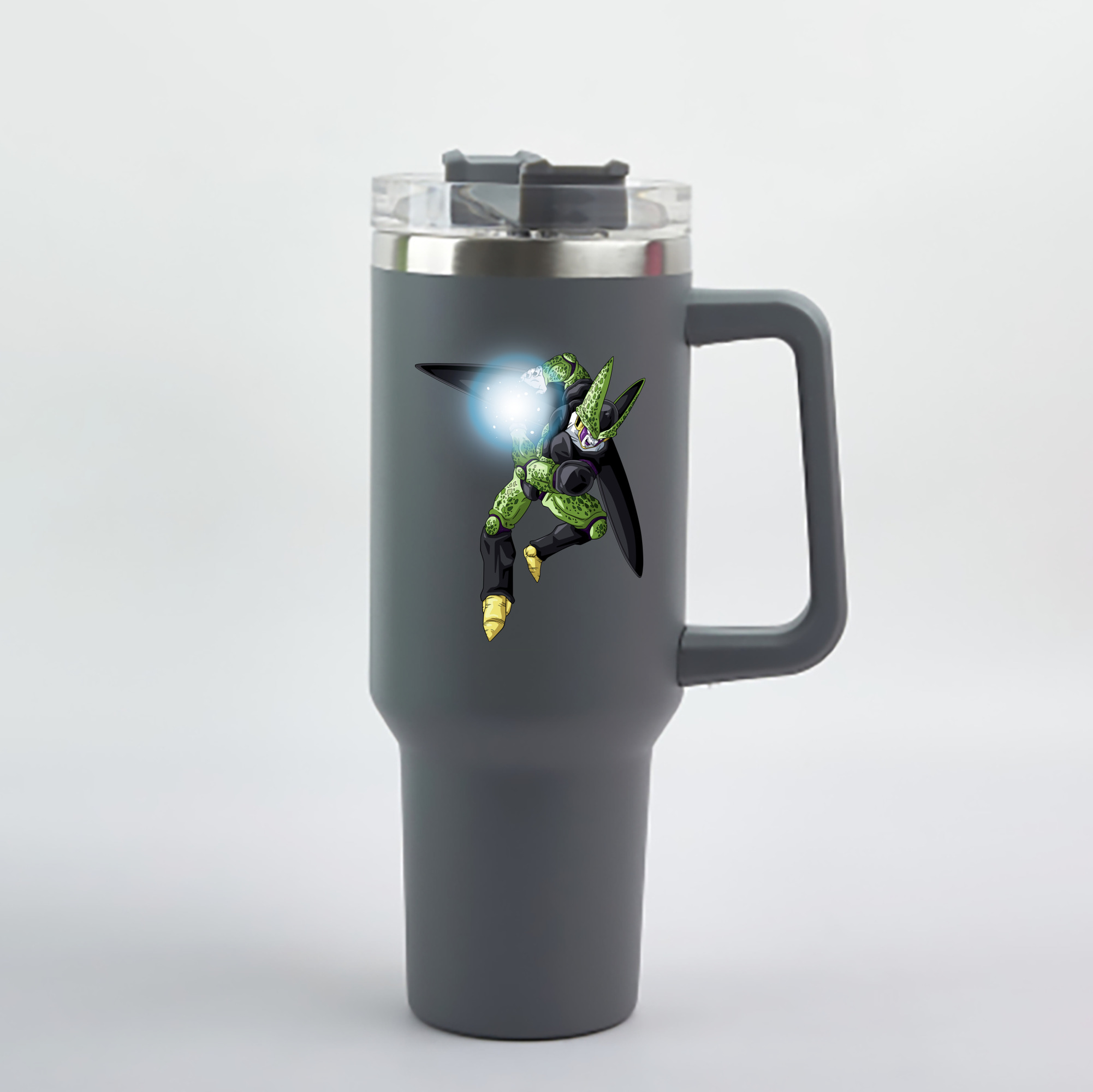 （画像用） ドラゴンボール セル DRAGON BALL Cell 1200mL車用タンブラー - クリスタルステッカー（プラスチックストロー付き）