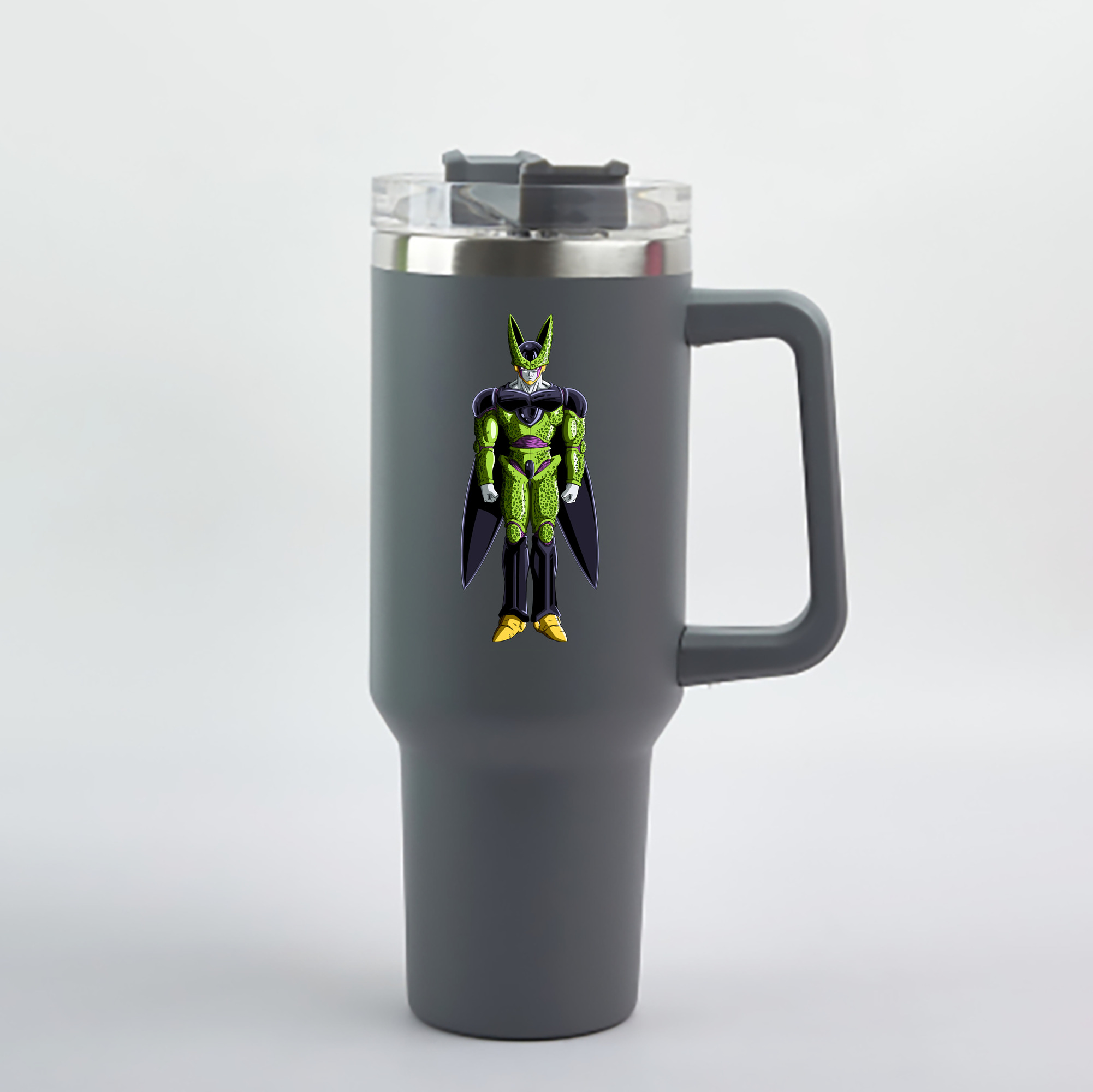 （画像用） ドラゴンボール セル DRAGON BALL Cell 1200mL車用タンブラー - クリスタルステッカー（プラスチックストロー付き）