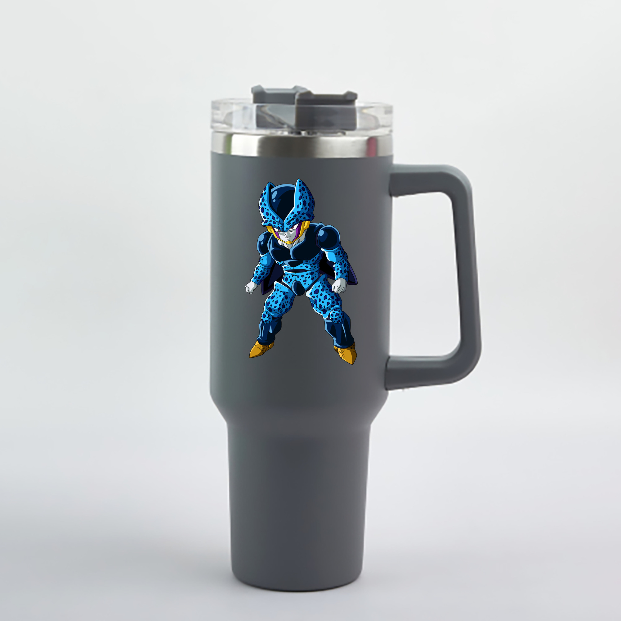 （画像用） ドラゴンボール セル DRAGON BALL Cell 1200mL車用タンブラー - クリスタルステッカー（プラスチックストロー付き）