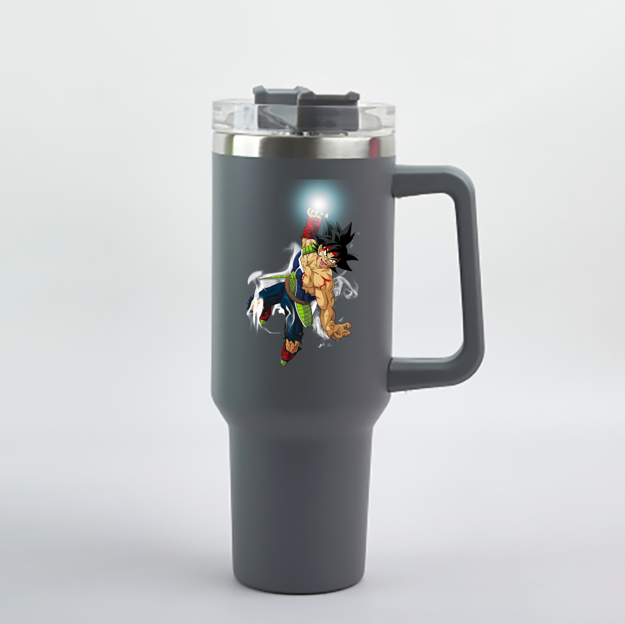 （画像用） ドラゴンボール バーダック DRAGON BALL Burdock 1200mL車用タンブラー - クリスタルステッカー（プラスチックストロー付き）
