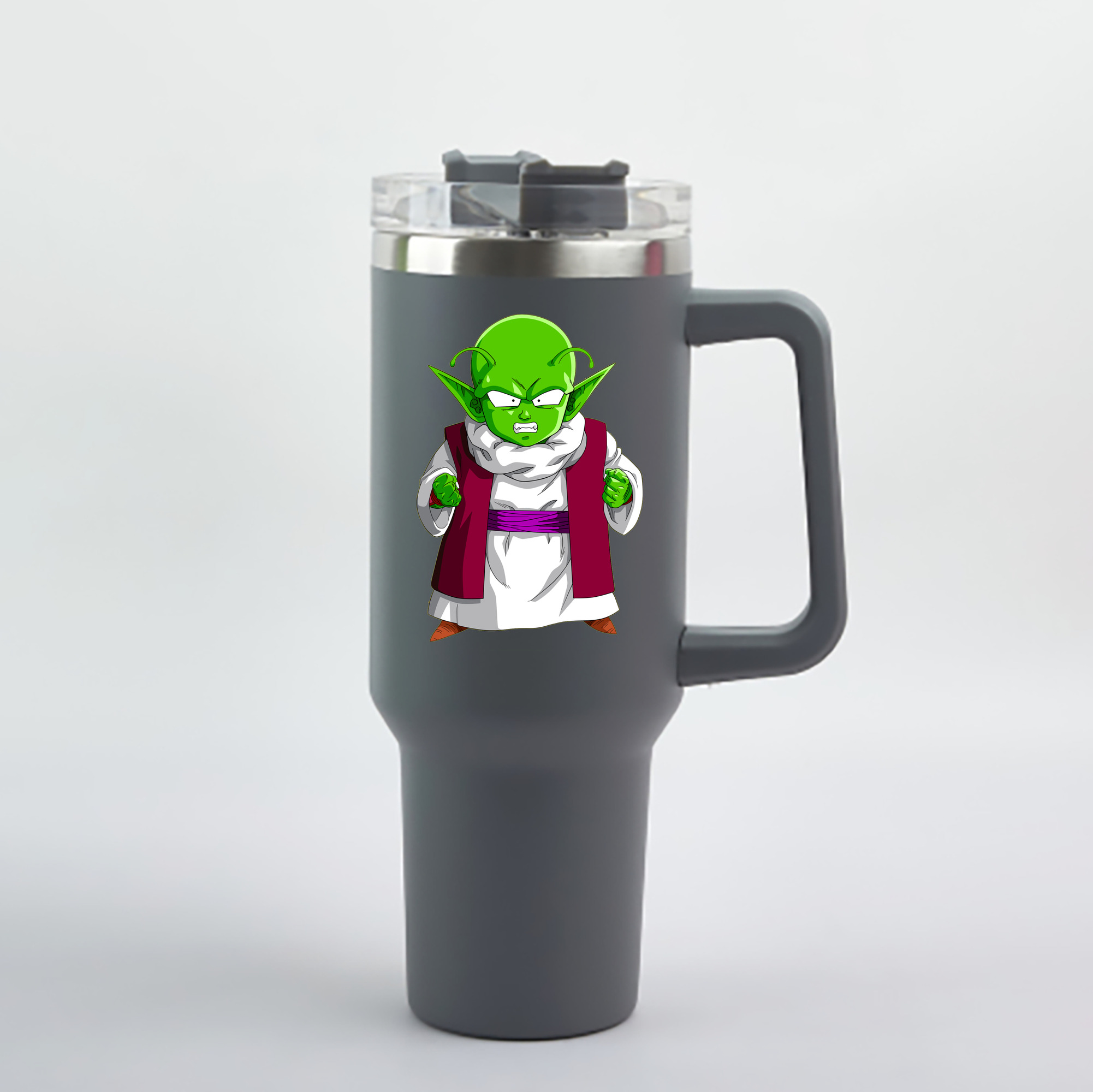（画像用） ドラゴンボール ピッコロ DRAGON BALL Piccolo 1200mL車用タンブラー - クリスタルステッカー（プラスチックストロー付き）