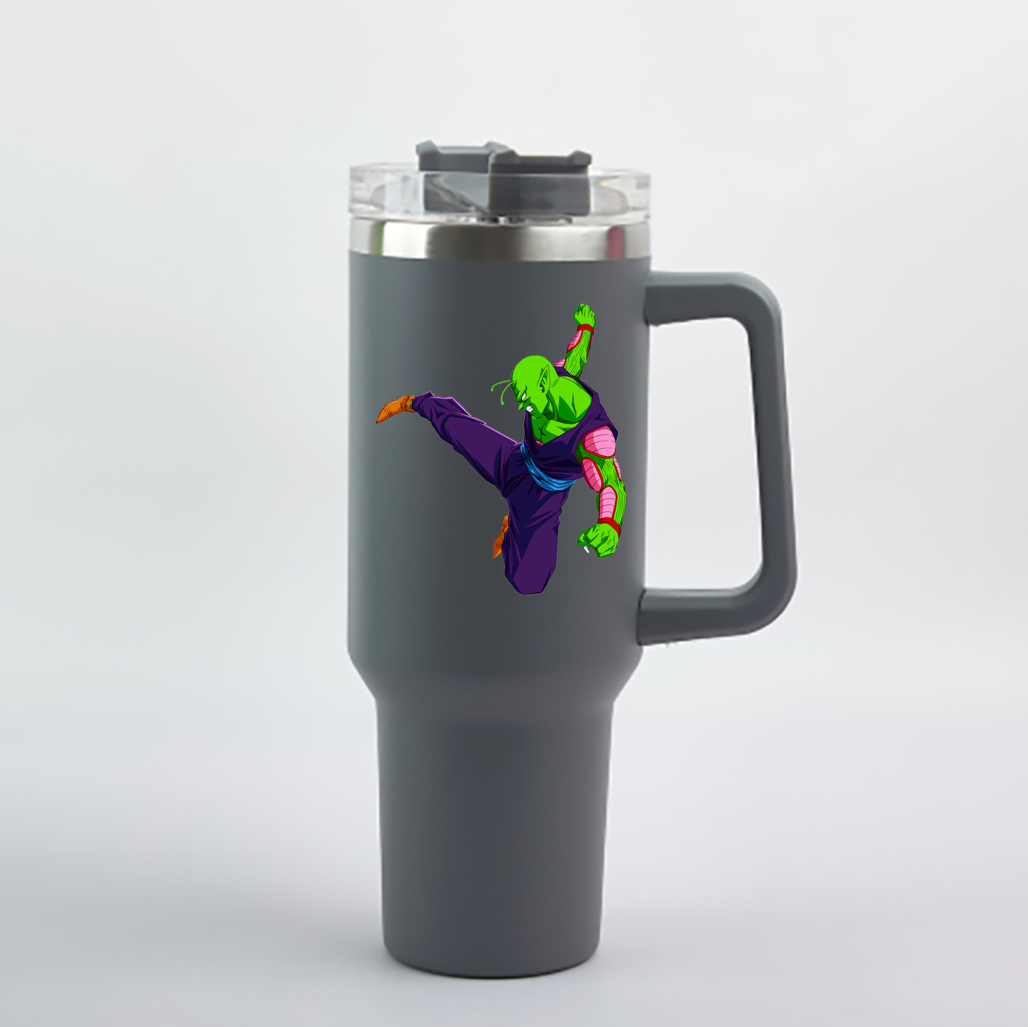 （画像用） ドラゴンボール ピッコロ DRAGON BALL Piccolo 1200mL車用タンブラー - クリスタルステッカー（プラスチックストロー付き）