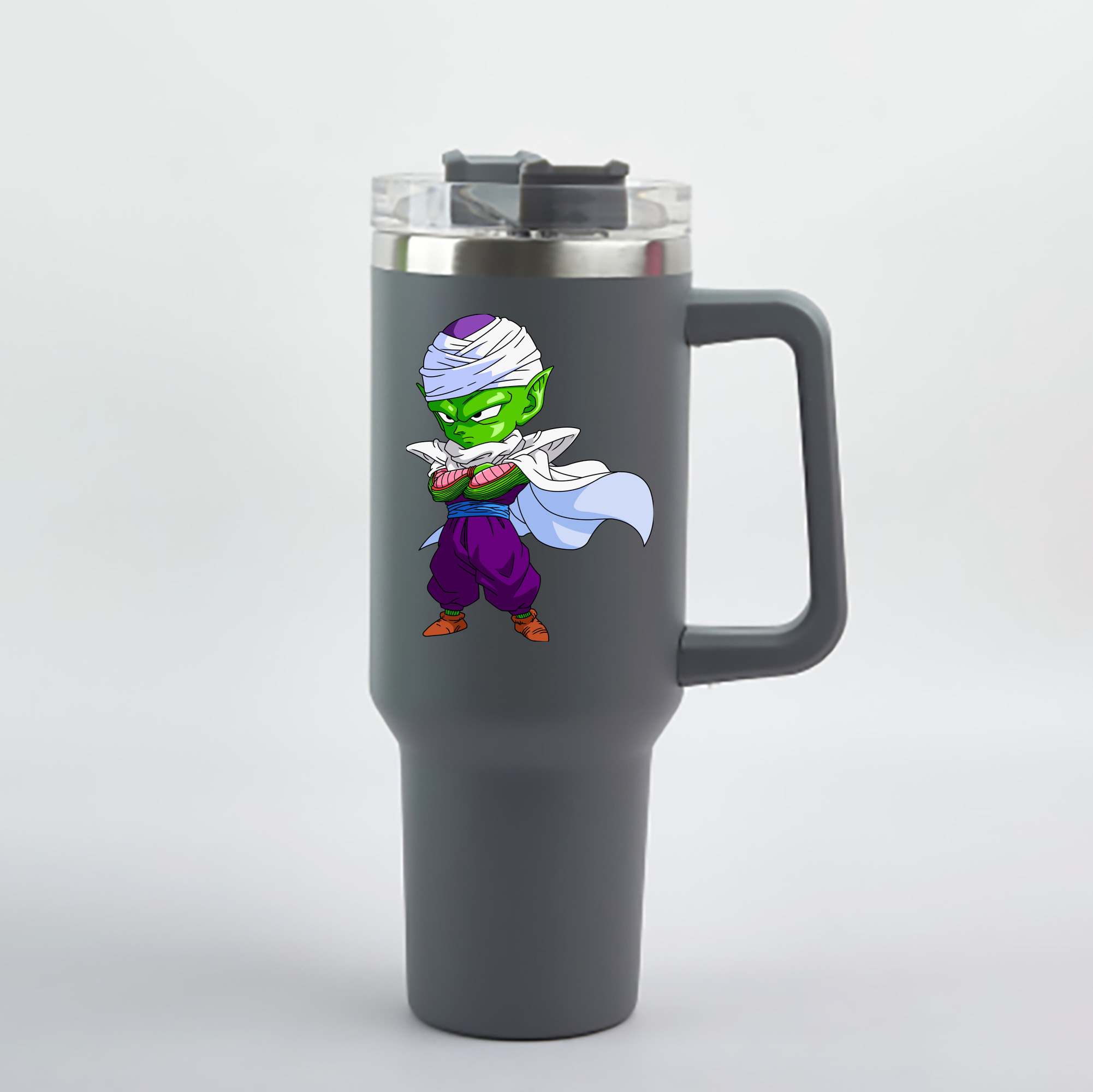 （画像用） ドラゴンボール ピッコロ DRAGON BALL Piccolo 1200mL車用タンブラー - クリスタルステッカー（プラスチックストロー付き）
