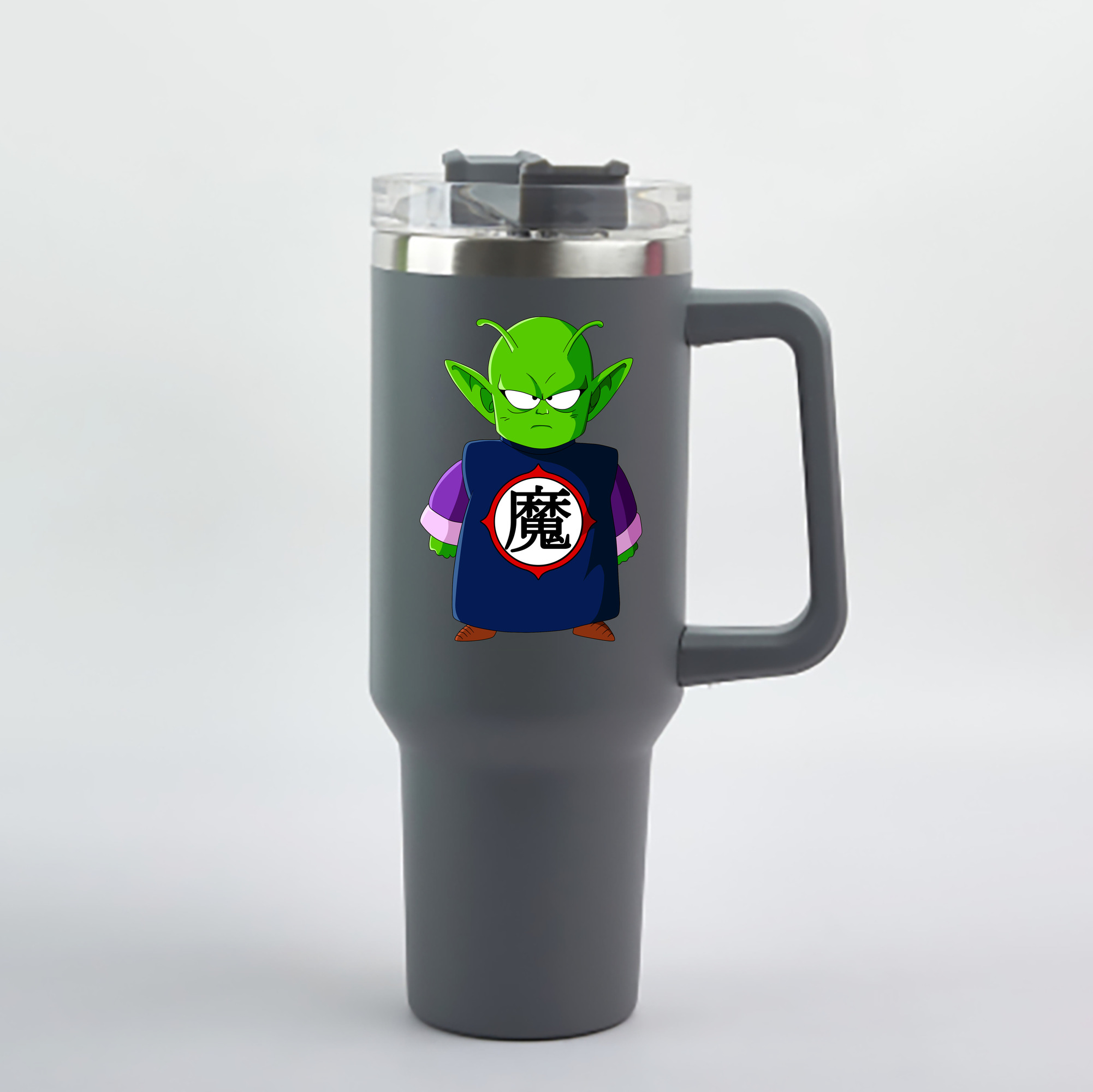 （画像用） ドラゴンボール ピッコロ DRAGON BALL Piccolo 1200mL車用タンブラー - クリスタルステッカー（プラスチックストロー付き）