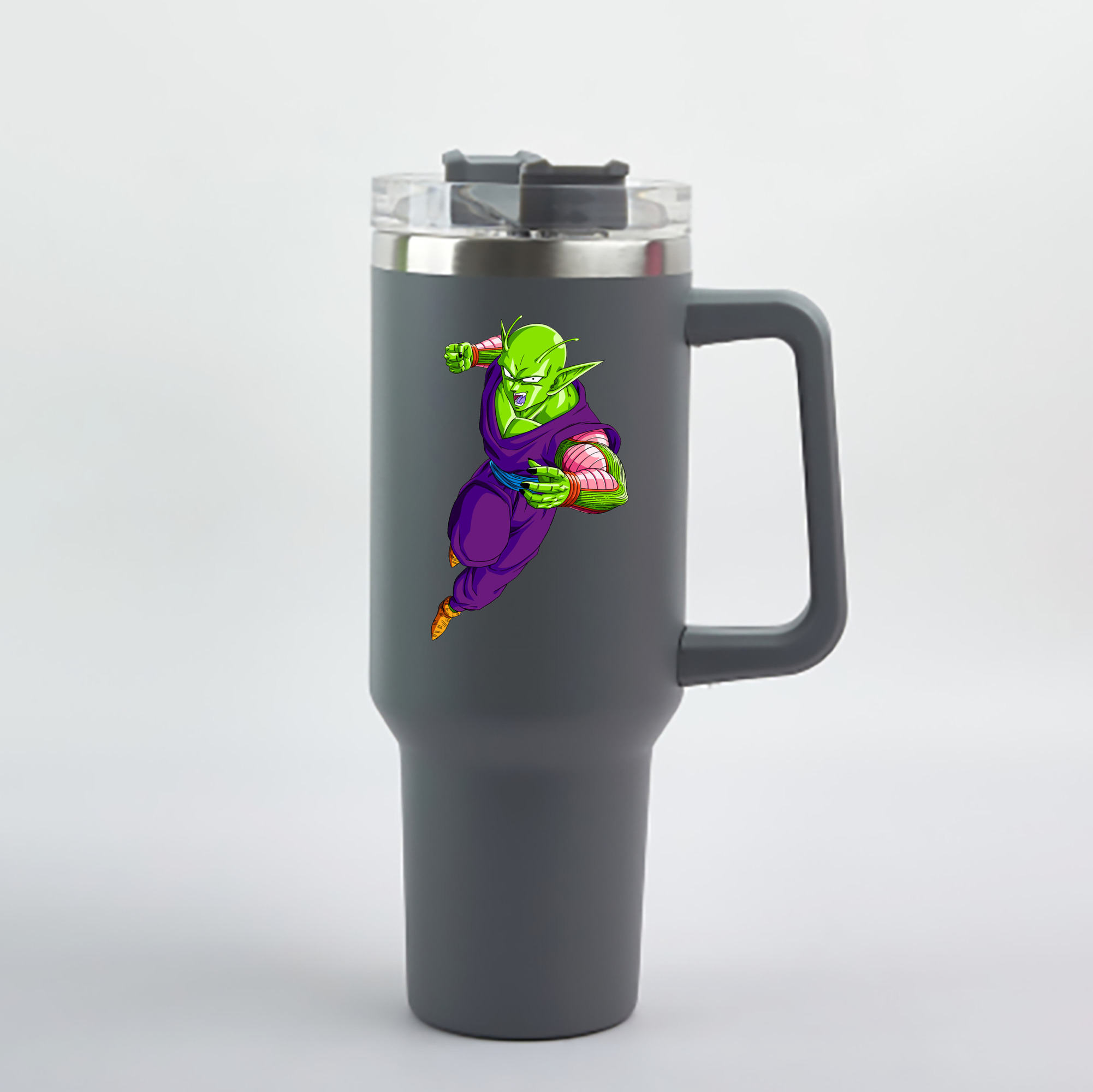 （画像用） ドラゴンボール ピッコロ DRAGON BALL Piccolo 1200mL車用タンブラー - クリスタルステッカー（プラスチックストロー付き）