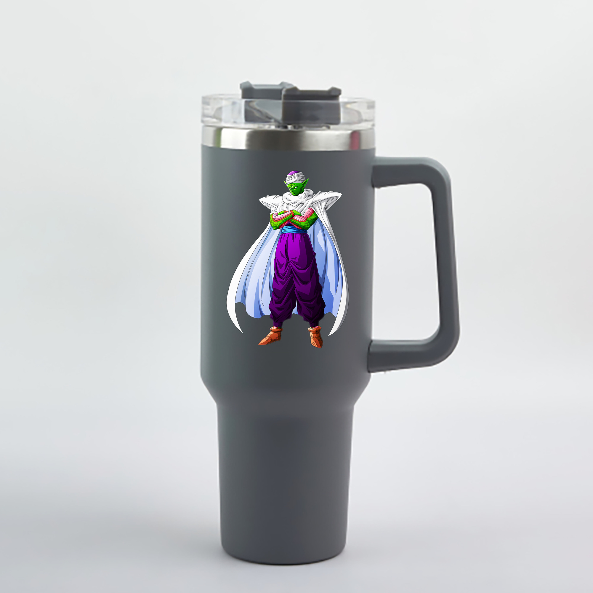 （画像用） ドラゴンボール ピッコロ DRAGON BALL Piccolo 1200mL車用タンブラー - クリスタルステッカー（プラスチックストロー付き）