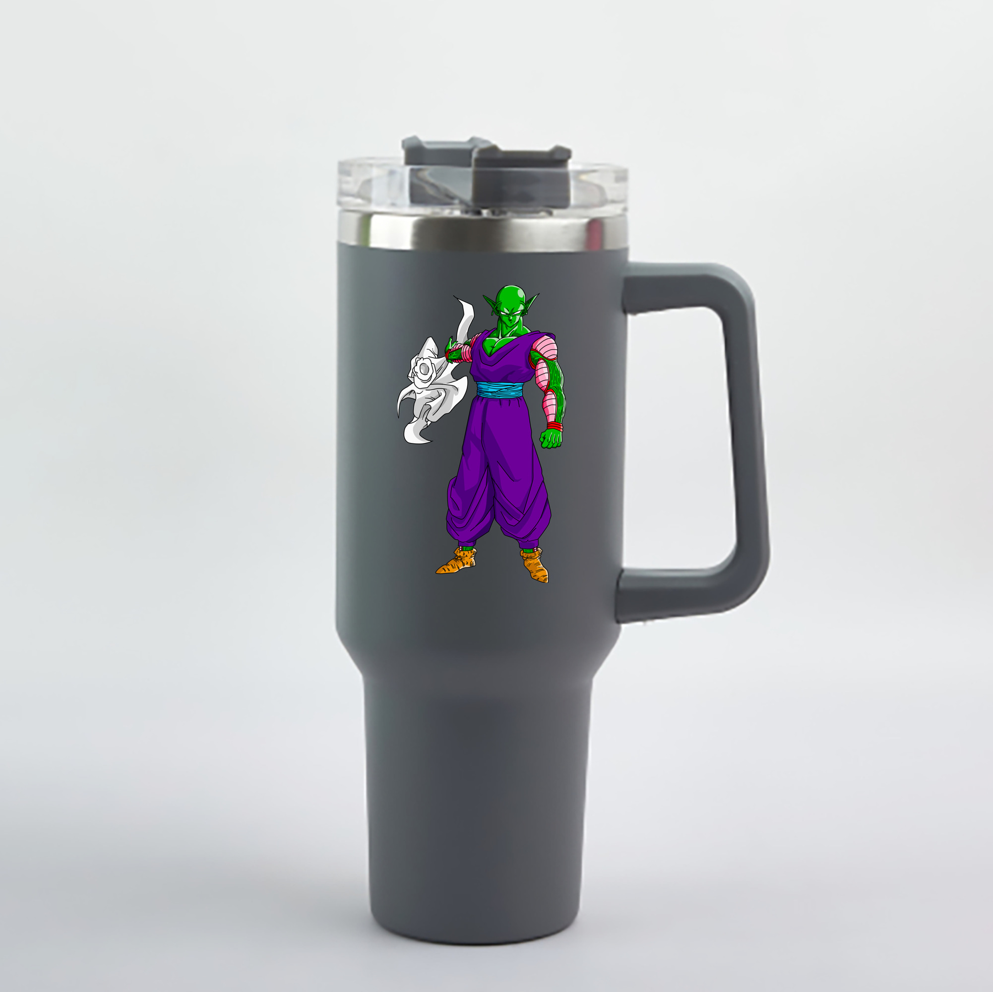 （画像用） ドラゴンボール ピッコロ DRAGON BALL Piccolo 1200mL車用タンブラー - クリスタルステッカー（プラスチックストロー付き）