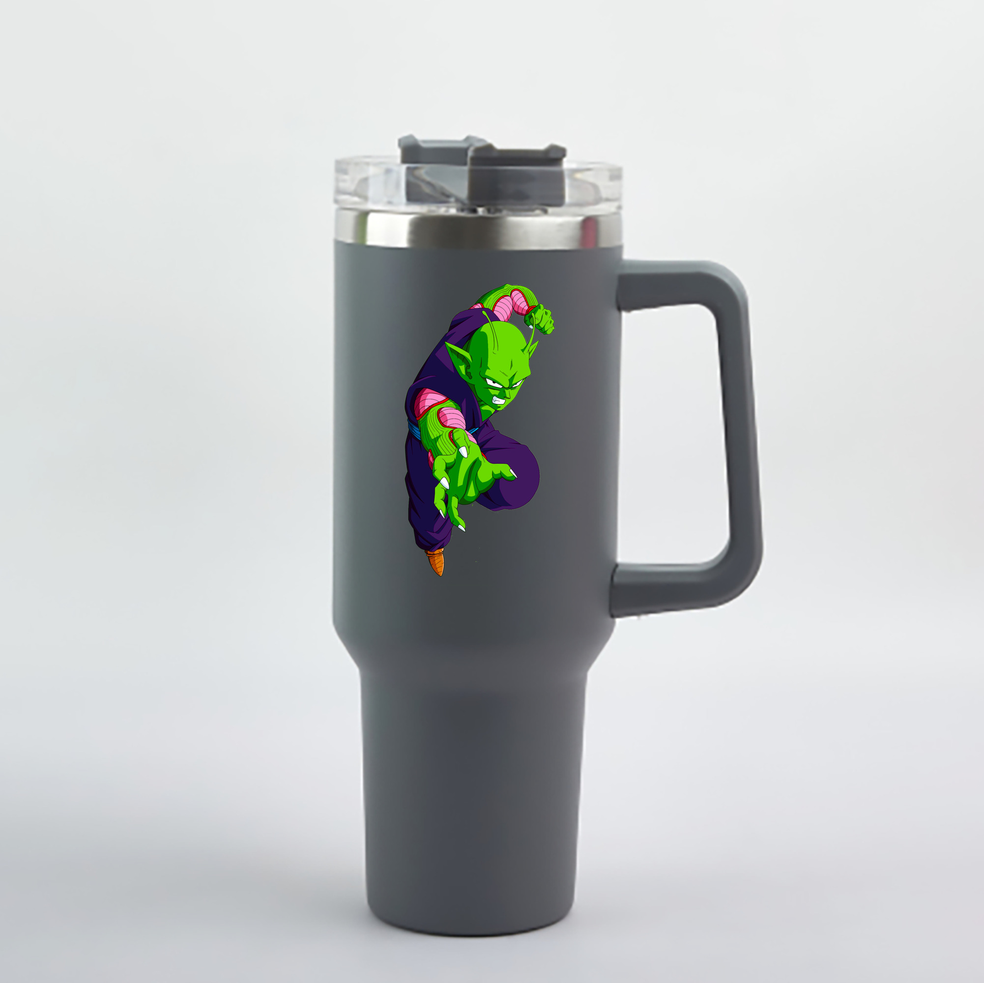 （画像用） ドラゴンボール ピッコロ DRAGON BALL Piccolo 1200mL車用タンブラー - クリスタルステッカー（プラスチックストロー付き）