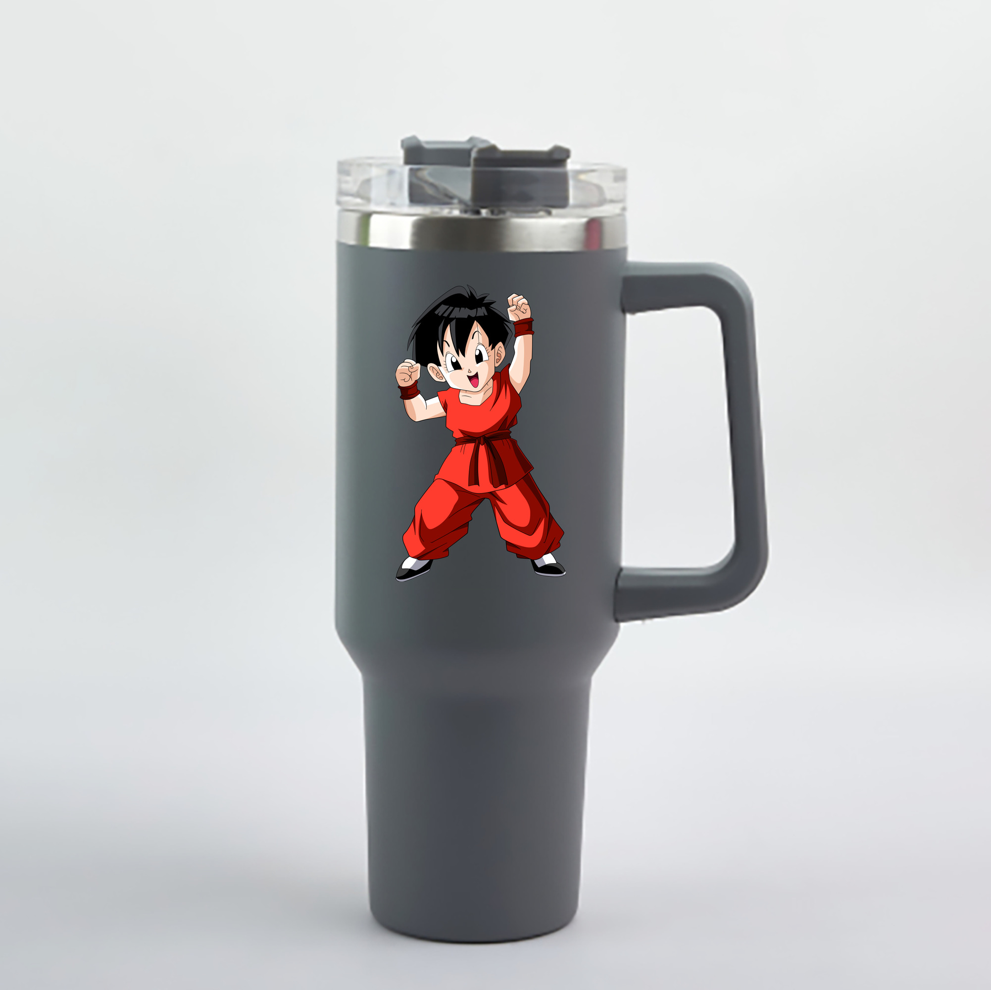 （画像用） ドラゴンボール パン DRAGON BALL Pan 1200mL車用タンブラー - クリスタルステッカー（プラスチックストロー付き）