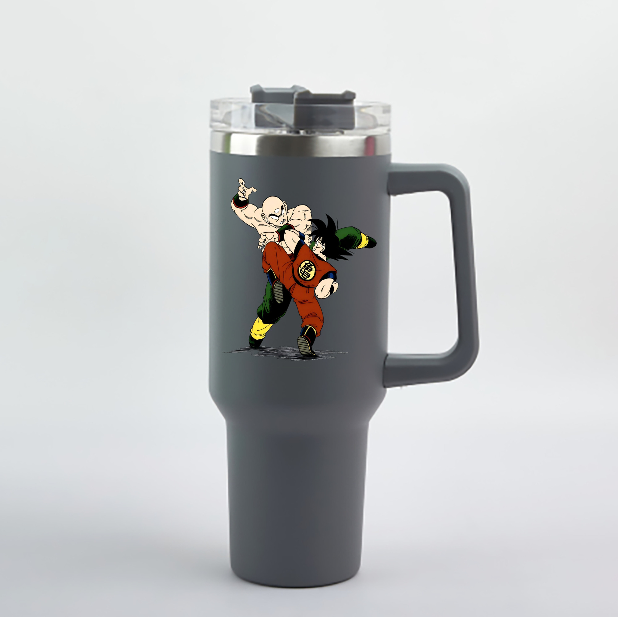 （画像用） ドラゴンボール DRAGON BALL 1200mL車用タンブラー - クリスタルステッカー（プラスチックストロー付き）