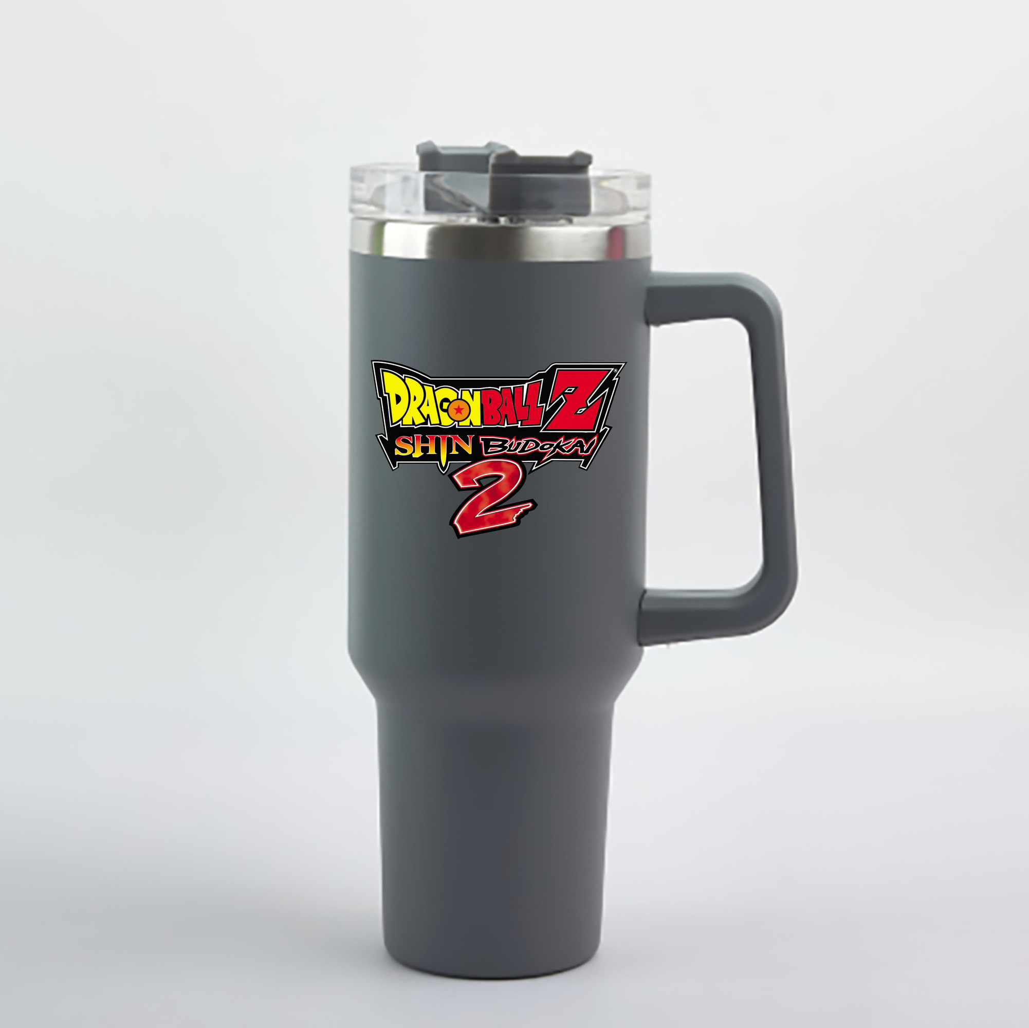 （画像用） ドラゴンボール DRAGON BALL 1200mL車用タンブラー - クリスタルステッカー（プラスチックストロー付き）