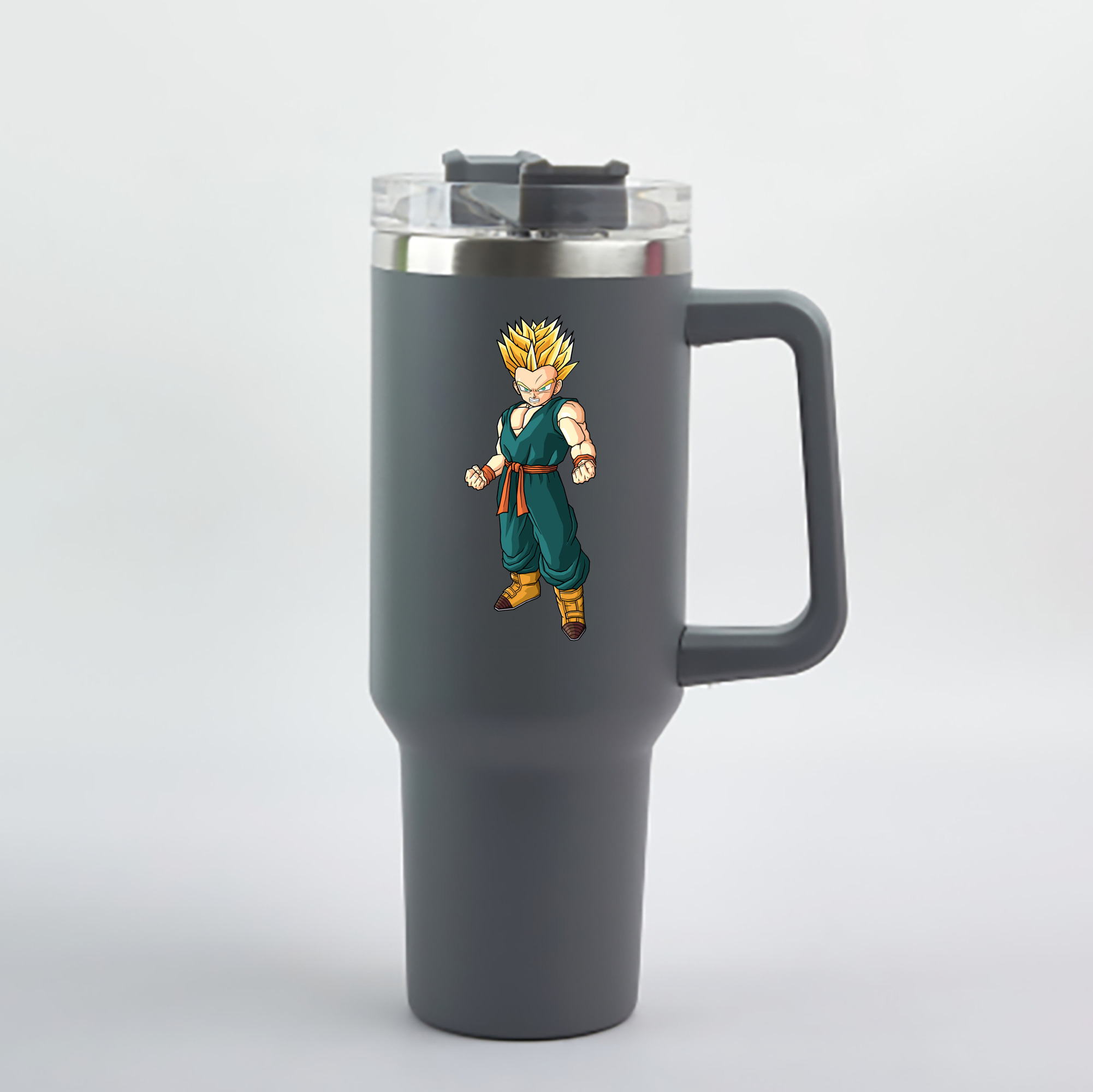 （画像用） ドラゴンボール DRAGON BALL 1200mL車用タンブラー - クリスタルステッカー（プラスチックストロー付き）