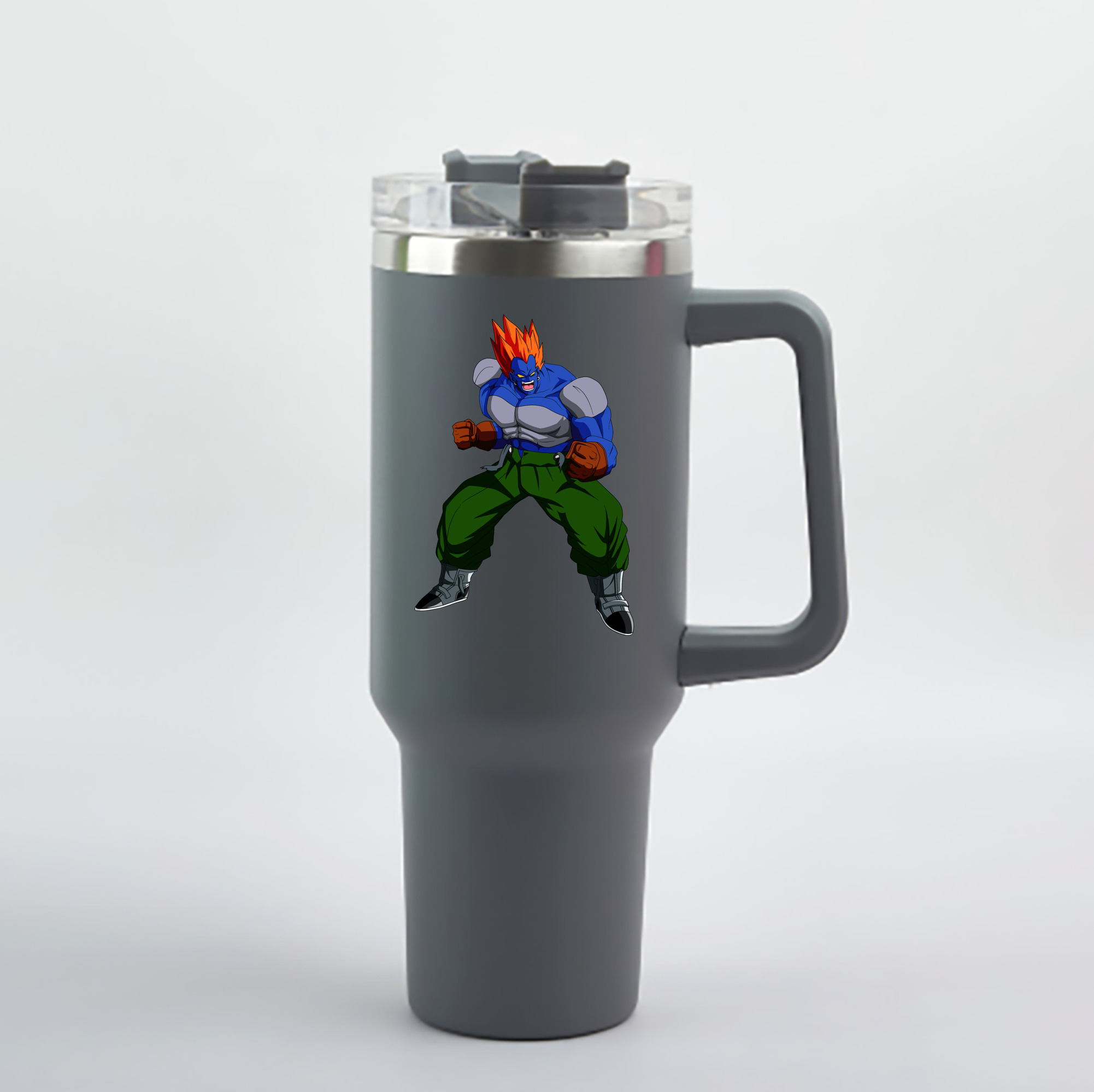 （画像用） ドラゴンボール DRAGON BALL 1200mL車用タンブラー - クリスタルステッカー（プラスチックストロー付き）