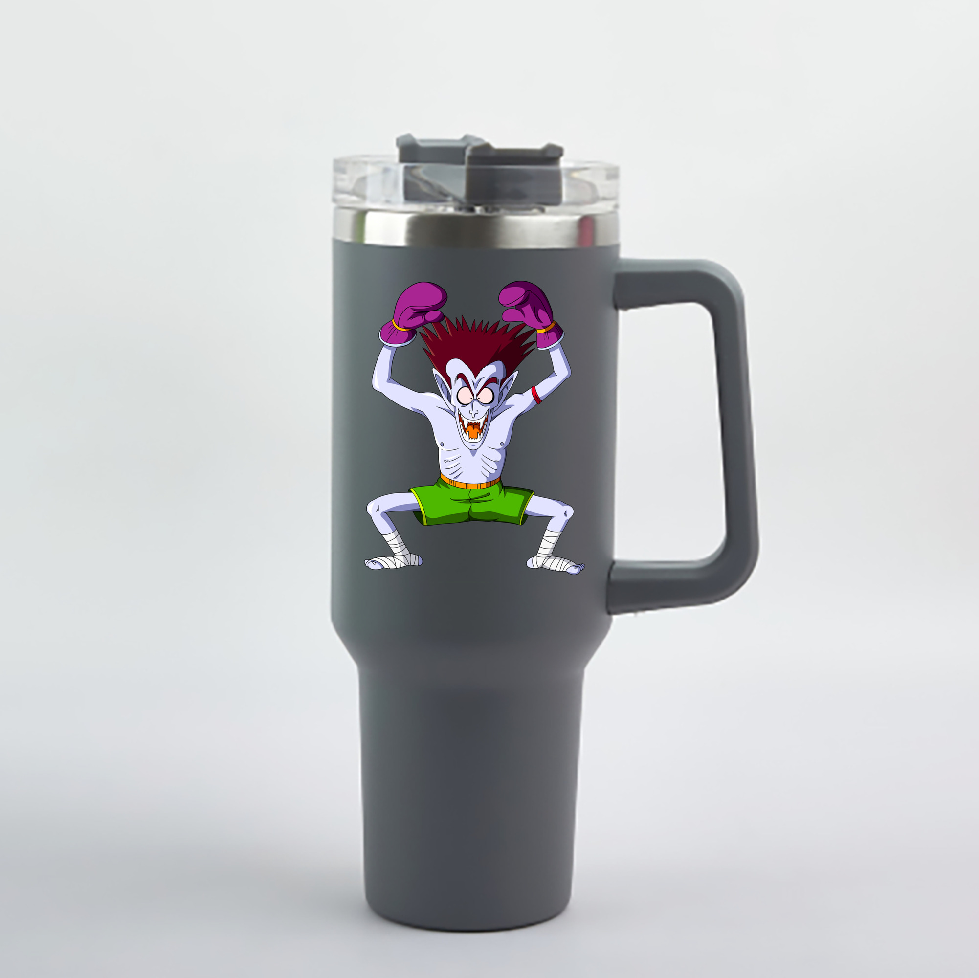 （画像用） ドラゴンボール DRAGON BALL 1200mL車用タンブラー - クリスタルステッカー（プラスチックストロー付き）