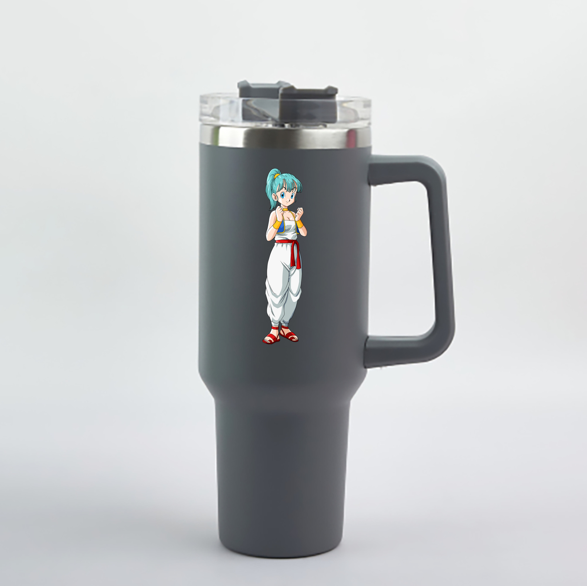 （画像用） ドラゴンボール DRAGON BALL 1200mL車用タンブラー - クリスタルステッカー（プラスチックストロー付き）