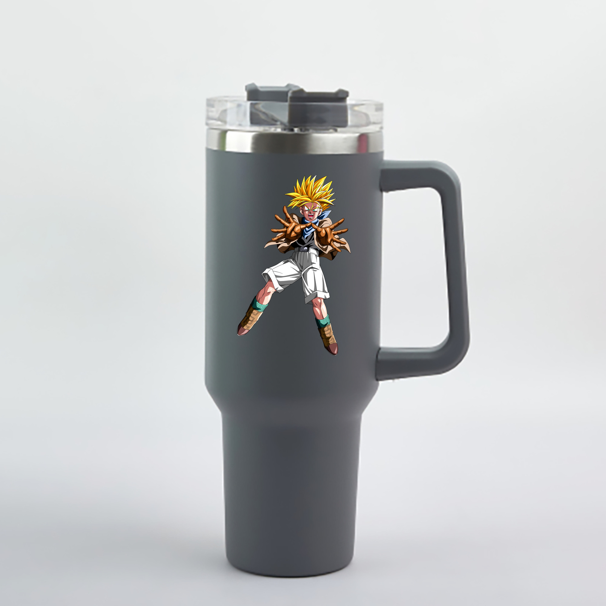 （画像用） ドラゴンボール DRAGON BALL 1200mL車用タンブラー - クリスタルステッカー（プラスチックストロー付き）