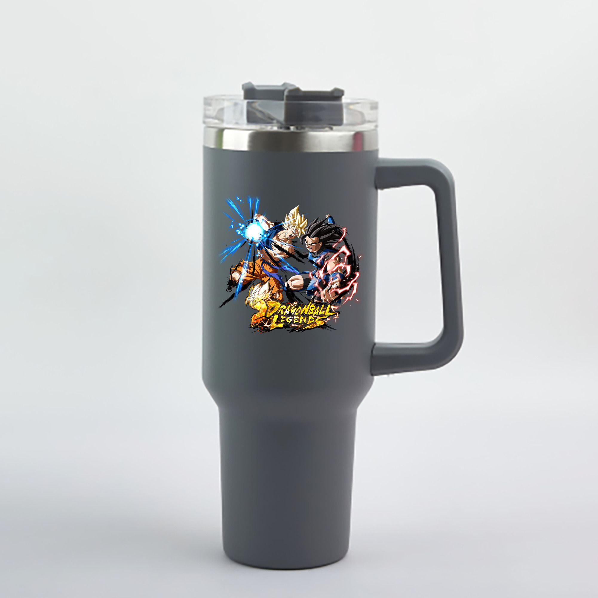 （画像用） ドラゴンボール DRAGON BALL 1200mL車用タンブラー - クリスタルステッカー（プラスチックストロー付き）