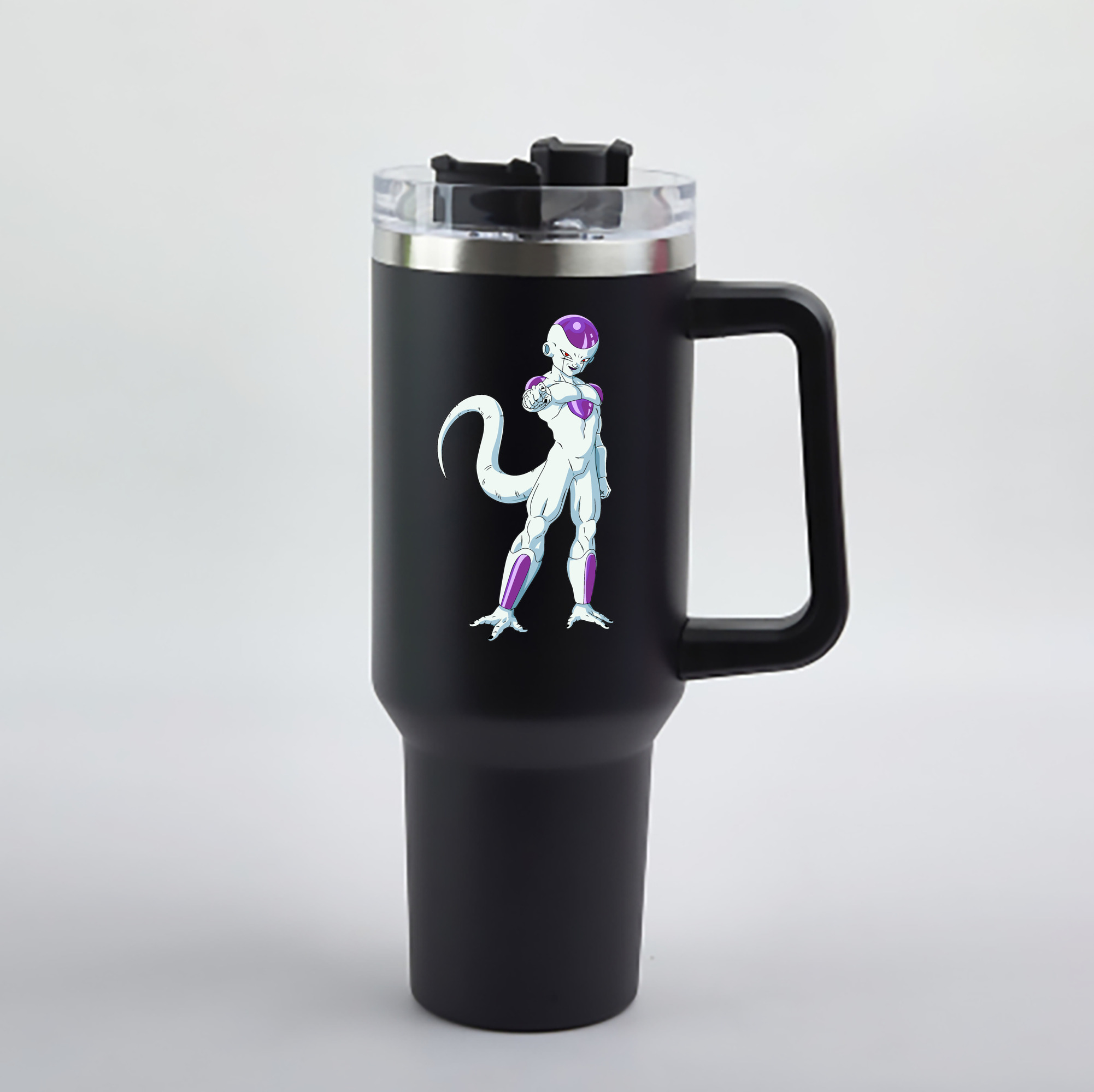 （画像用） ドラゴンボール フリーザ DRAGON BALL Frieza 1200mL車用タンブラー - クリスタルステッカー（プラスチックストロー付き）
