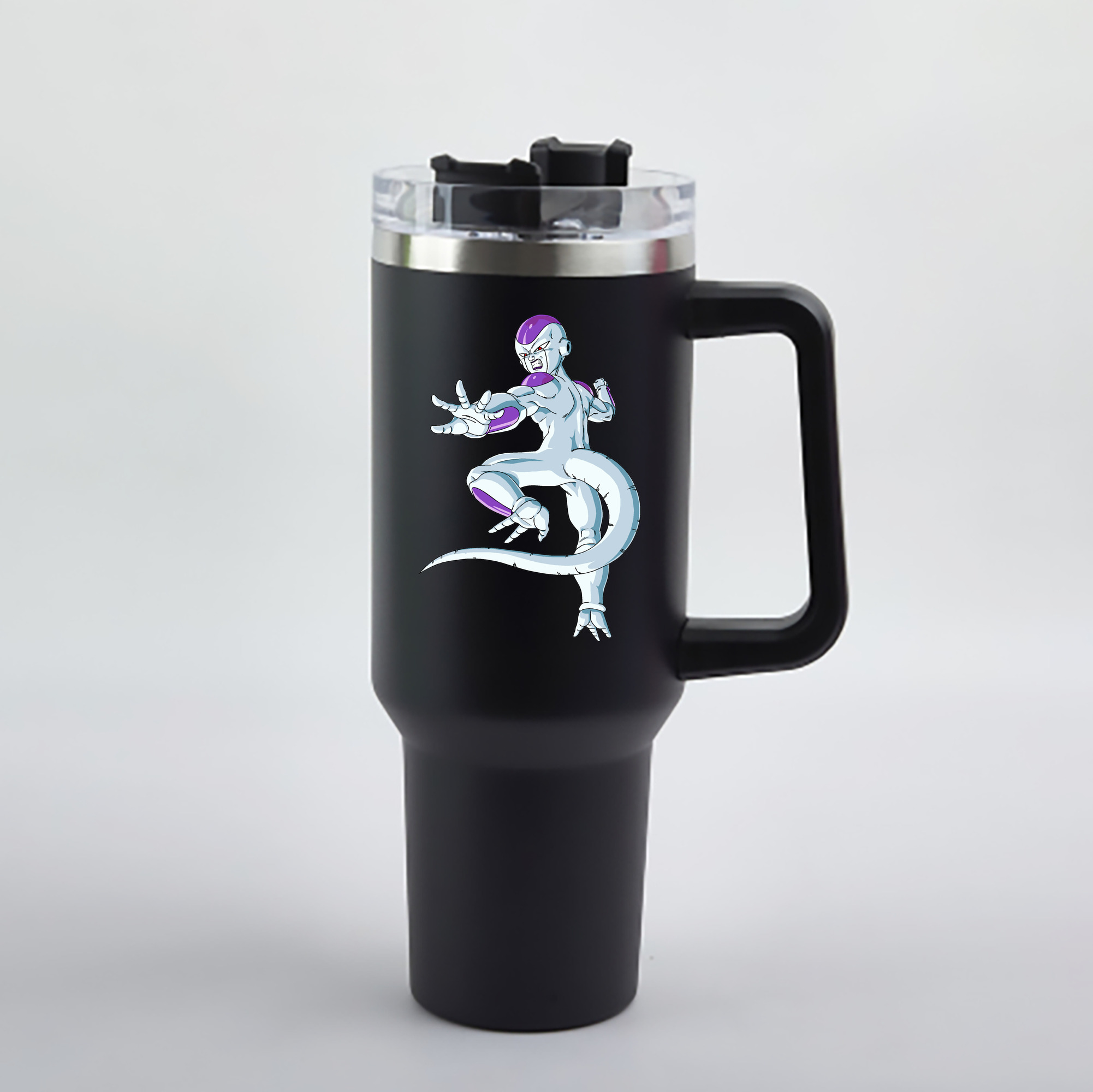 （画像用） ドラゴンボール フリーザ DRAGON BALL Frieza 1200mL車用タンブラー - クリスタルステッカー（プラスチックストロー付き）