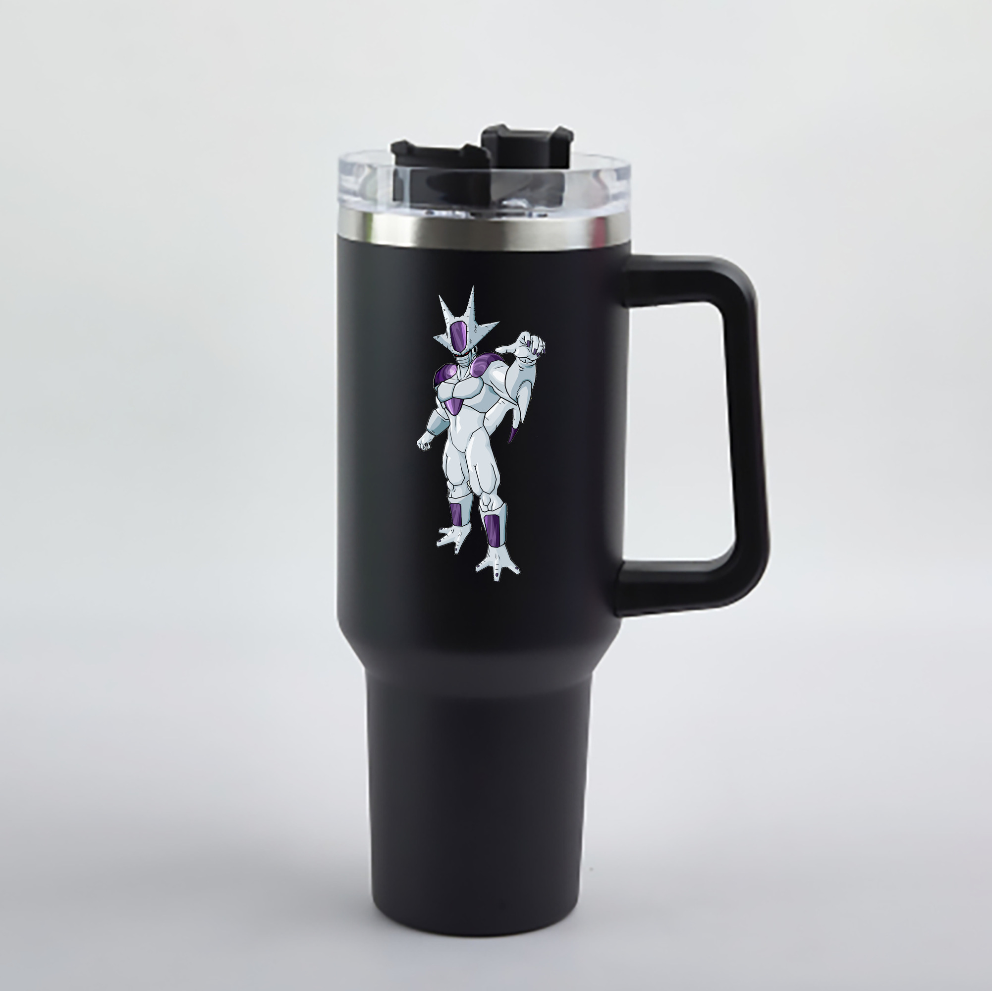 （画像用） ドラゴンボール クウラ DRAGON BALL Cooler Coora 1200mL車用タンブラー - クリスタルステッカー（プラスチックストロー付き）