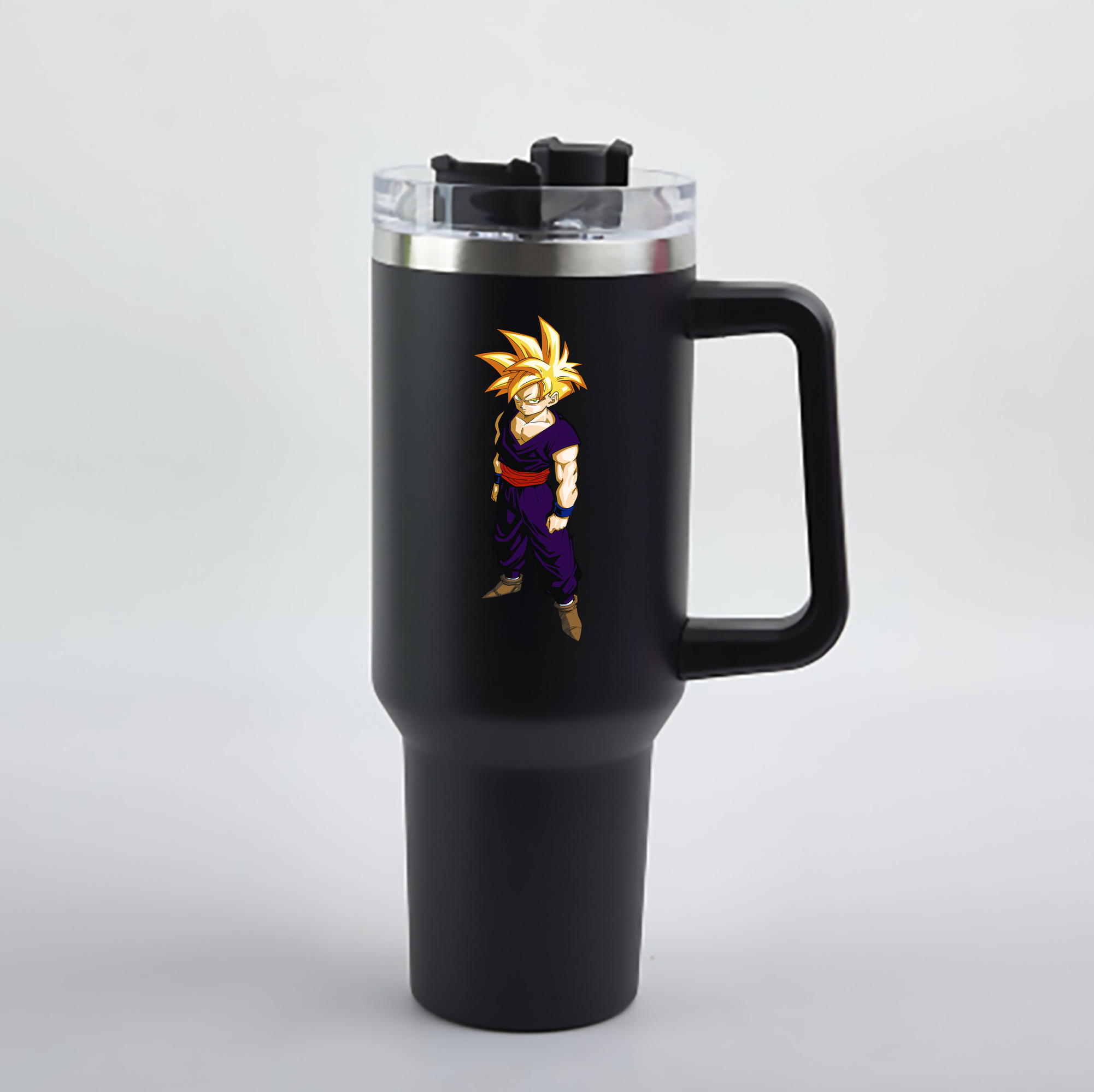 （画像用） ドラゴンボール ベジット DRAGON BALL Vegetto 1200mL車用タンブラー - クリスタルステッカー（プラスチックストロー付き）