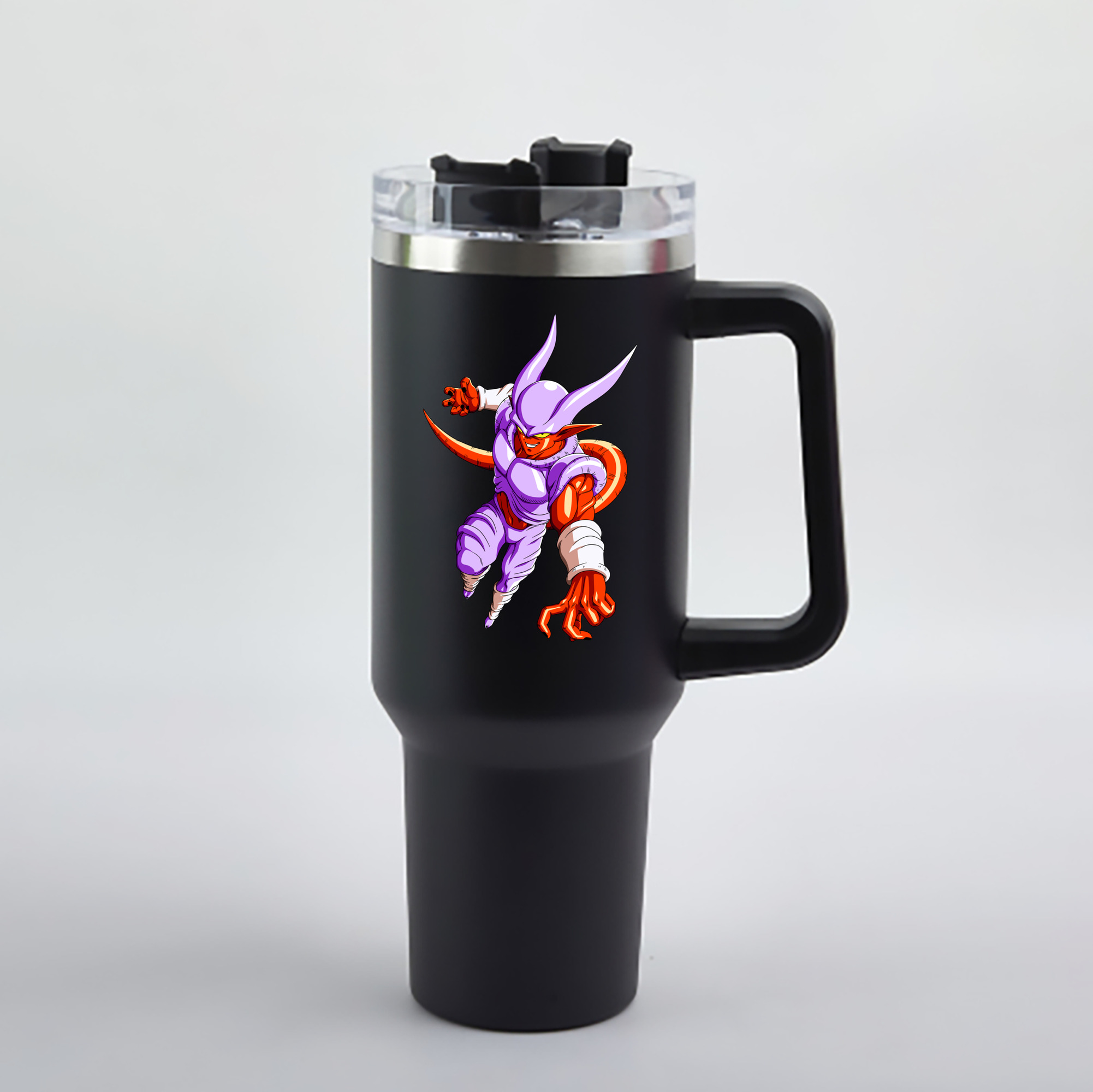 （画像用） ドラゴンボール ジャネンバ DRAGON BALL Janemba 1200mL車用タンブラー - クリスタルステッカー（プラスチックストロー付き）