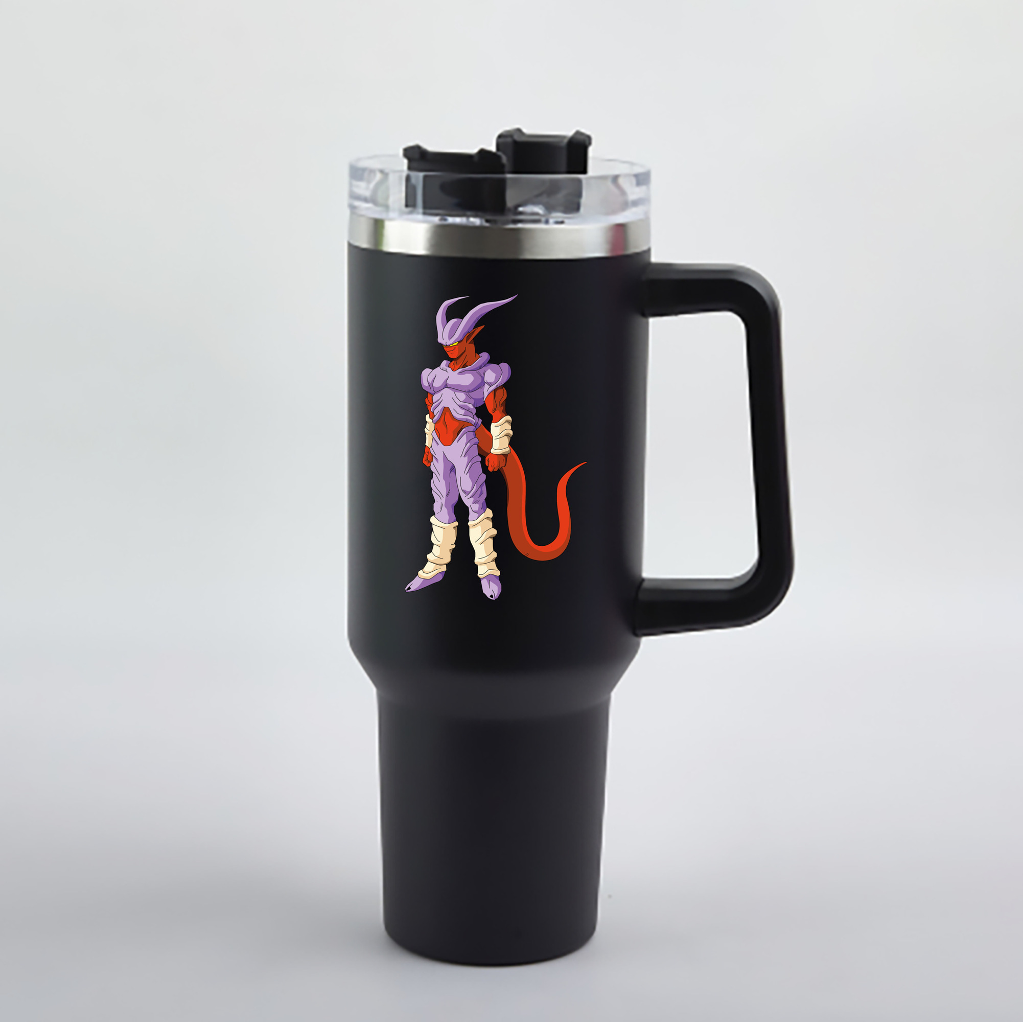 （画像用） ドラゴンボール ジャネンバ DRAGON BALL Janemba 1200mL車用タンブラー - クリスタルステッカー（プラスチックストロー付き）