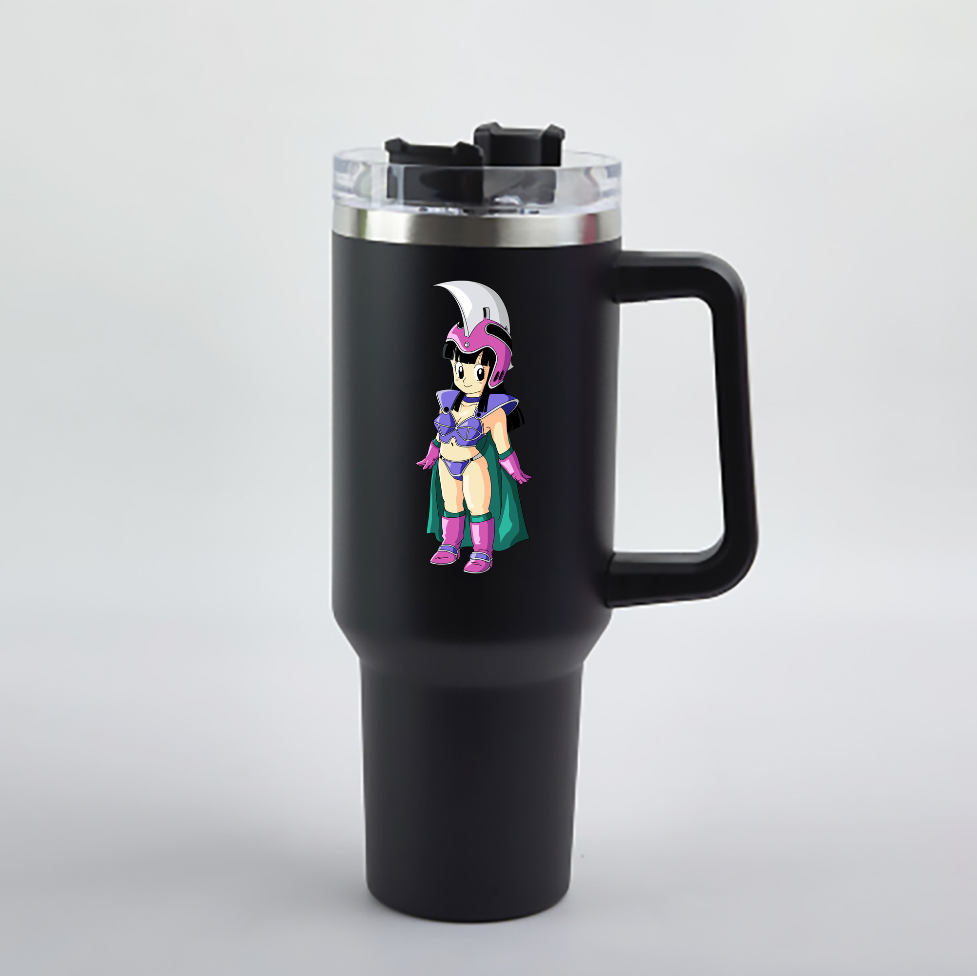 （画像用） ドラゴンボール チチ DRAGON BALL Chichi 1200mL車用タンブラー - クリスタルステッカー（プラスチックストロー付き）