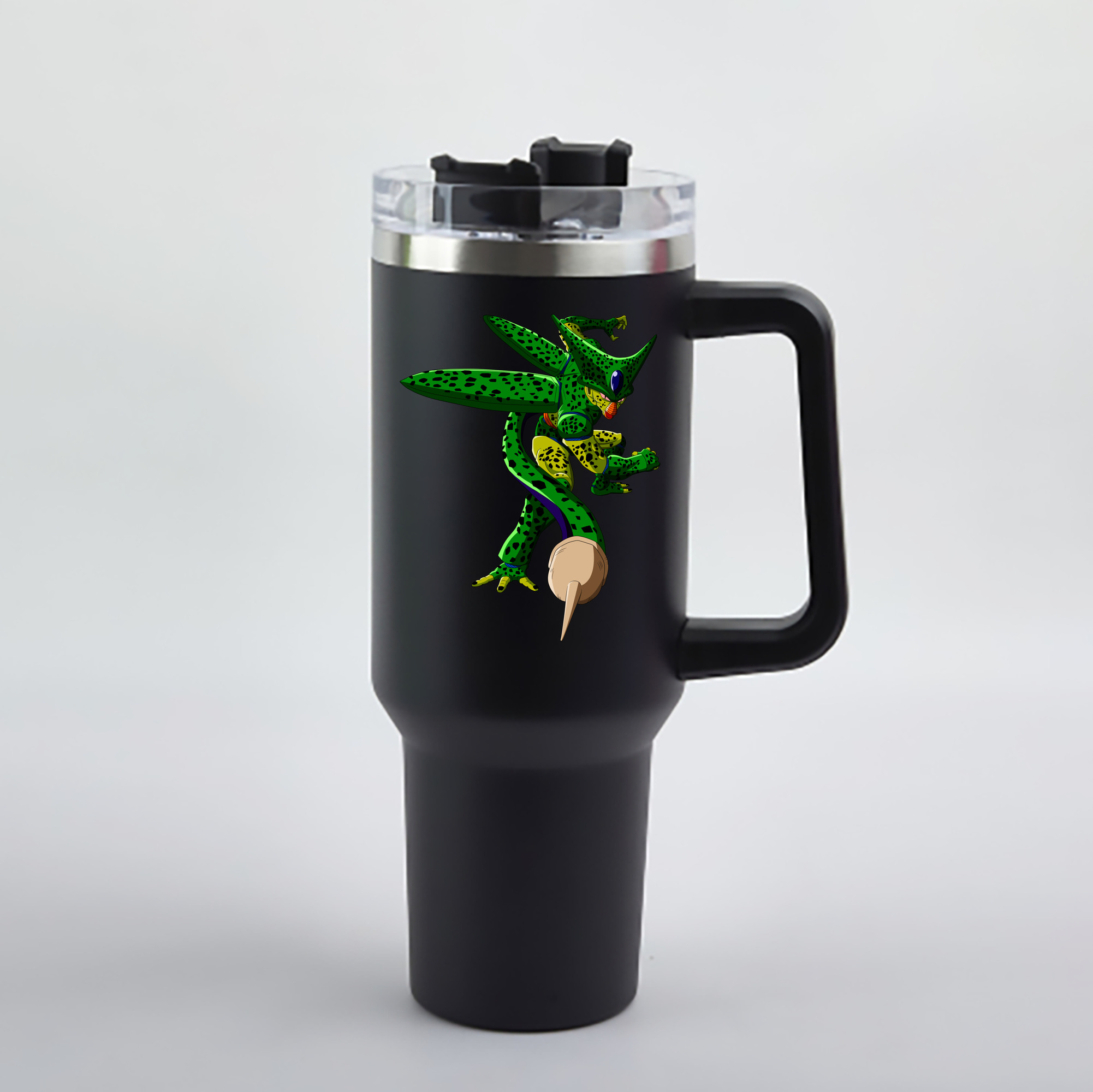 （画像用） ドラゴンボール セル DRAGON BALL Cell 1200mL車用タンブラー - クリスタルステッカー（プラスチックストロー付き）