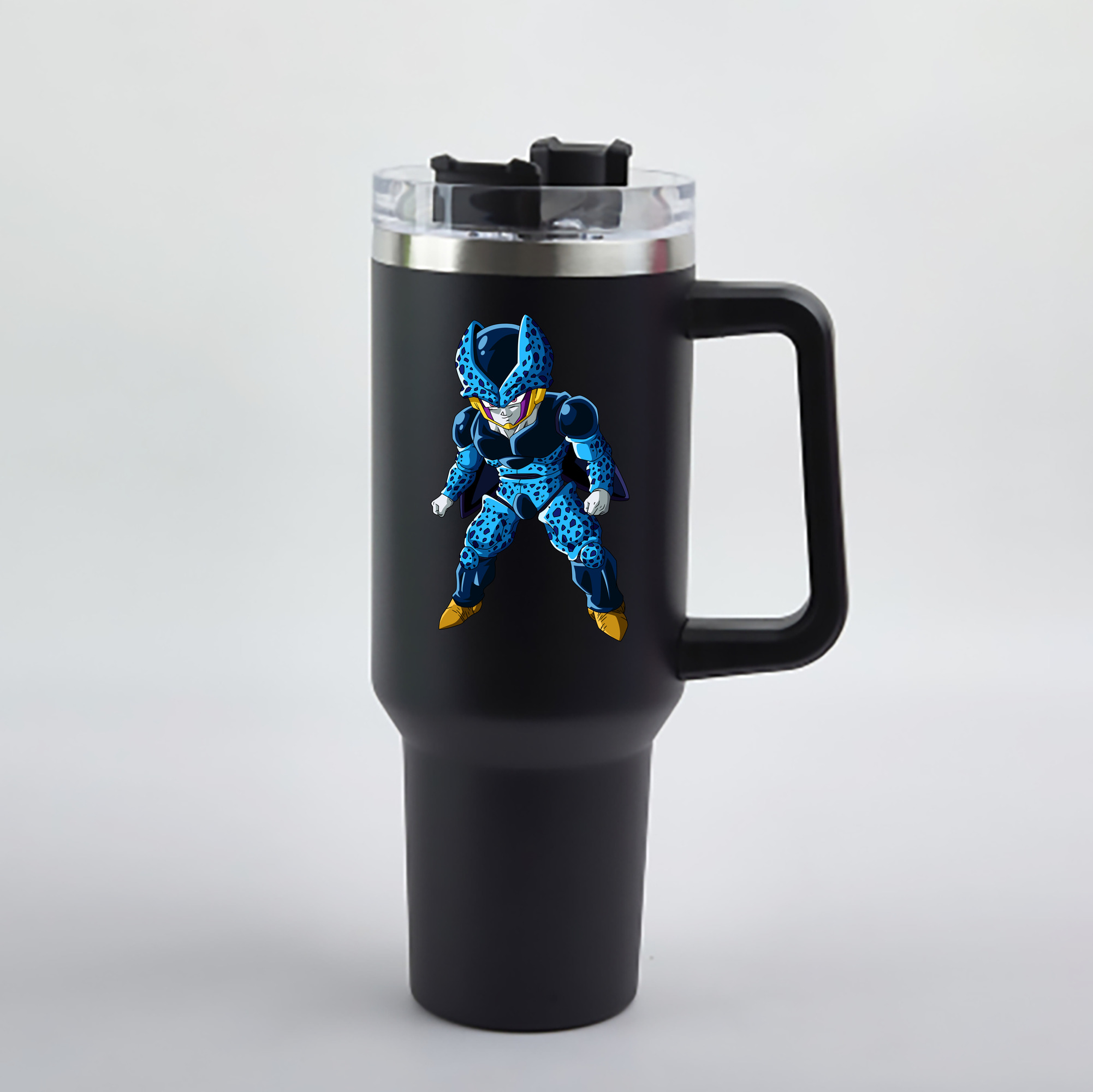 （画像用） ドラゴンボール セル DRAGON BALL Cell 1200mL車用タンブラー - クリスタルステッカー（プラスチックストロー付き）