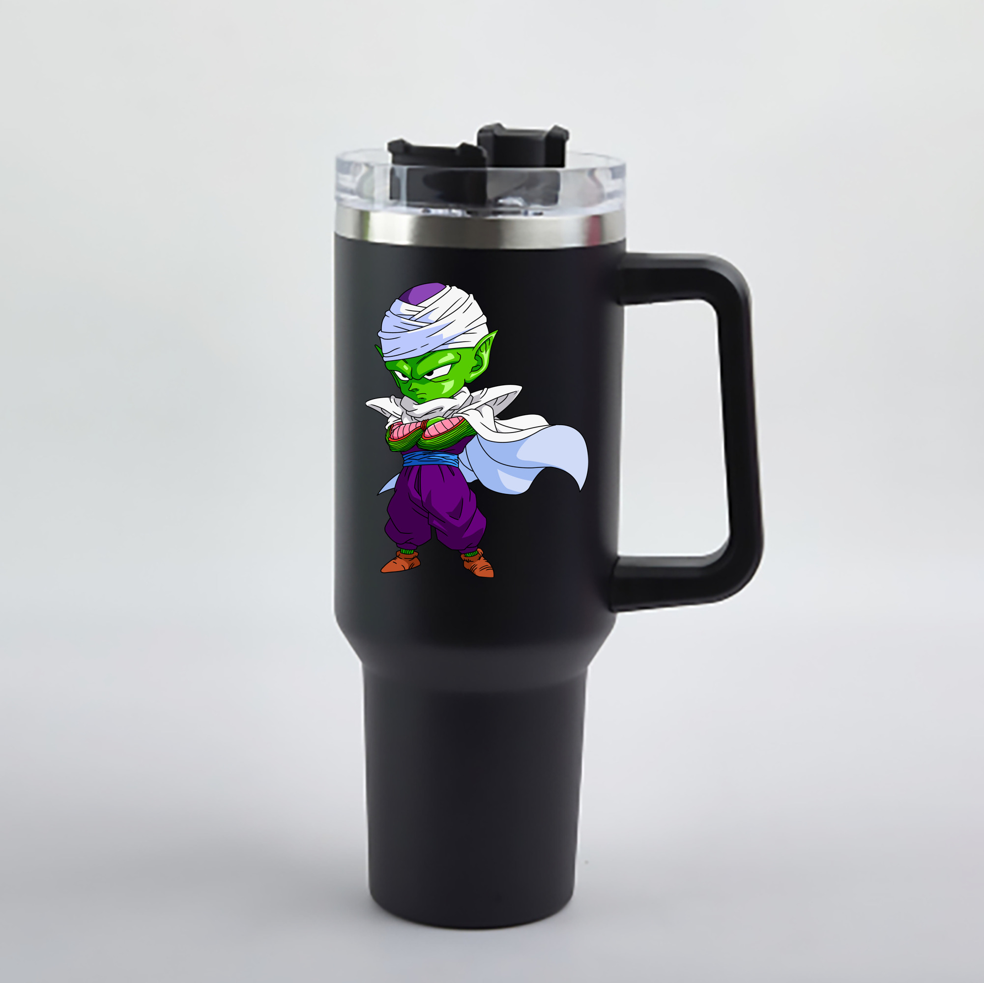 （画像用） ドラゴンボール ピッコロ DRAGON BALL Piccolo 1200mL車用タンブラー - クリスタルステッカー（プラスチックストロー付き）