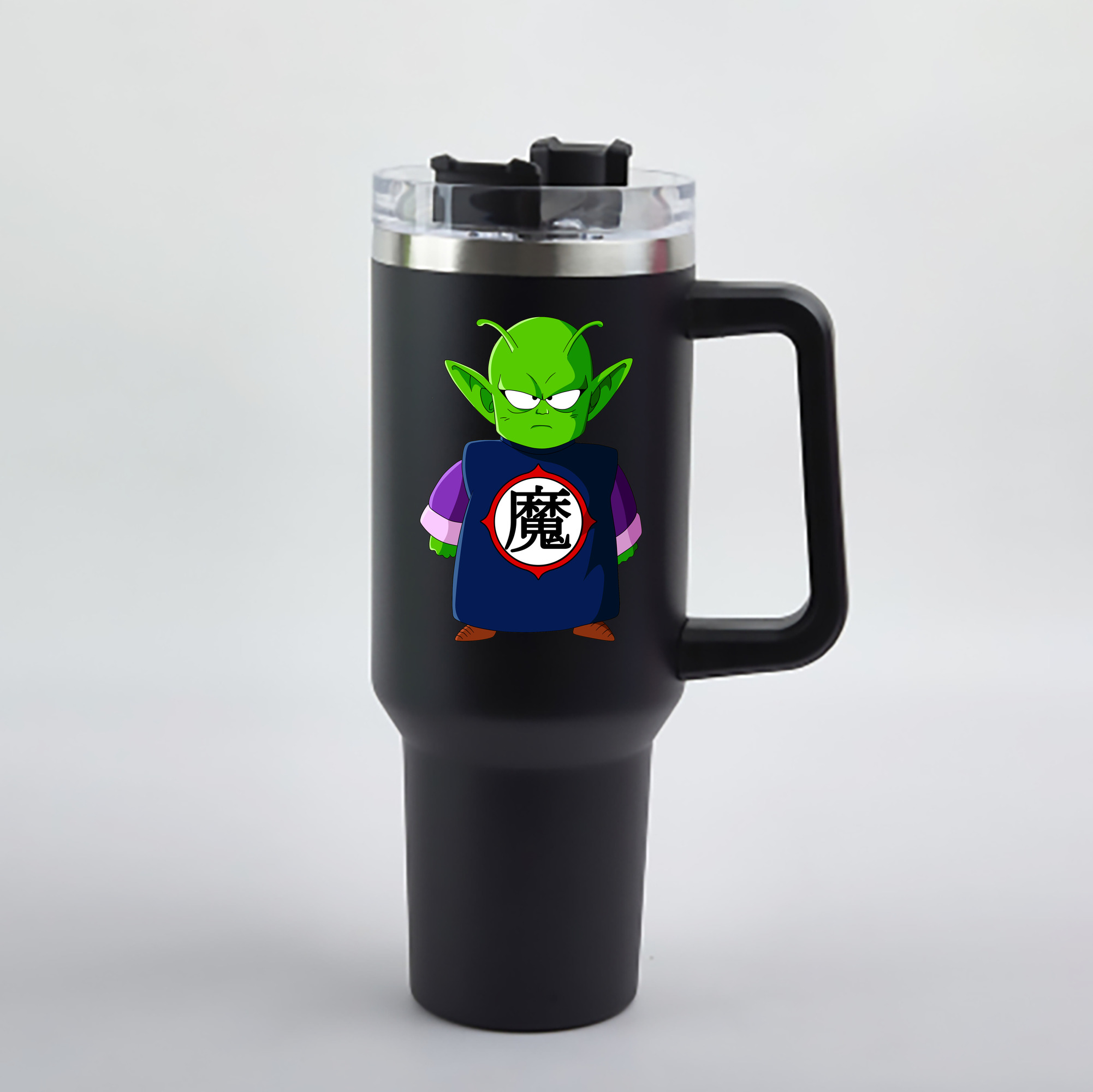 （画像用） ドラゴンボール ピッコロ DRAGON BALL Piccolo 1200mL車用タンブラー - クリスタルステッカー（プラスチックストロー付き）