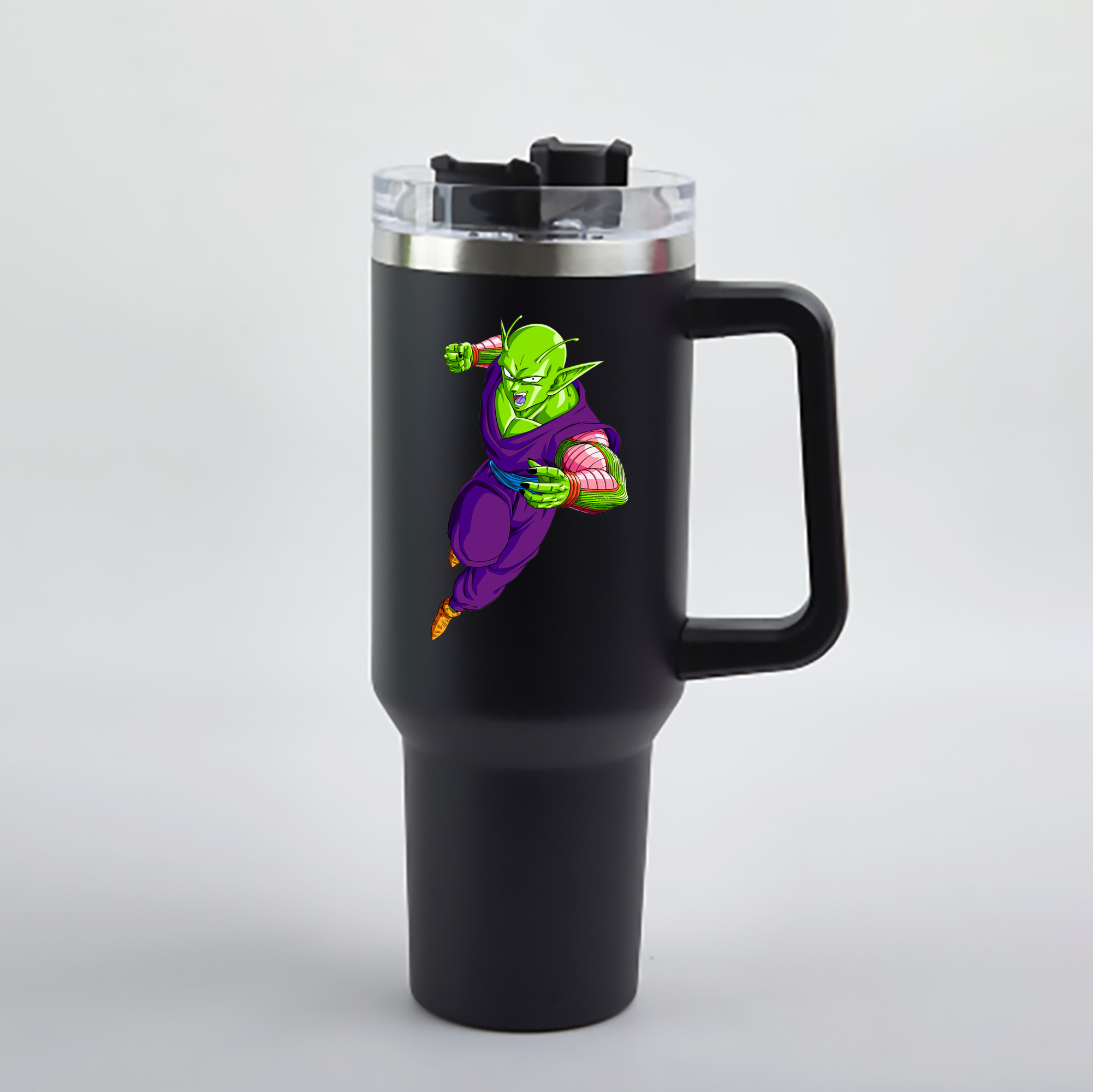 （画像用） ドラゴンボール ピッコロ DRAGON BALL Piccolo 1200mL車用タンブラー - クリスタルステッカー（プラスチックストロー付き）