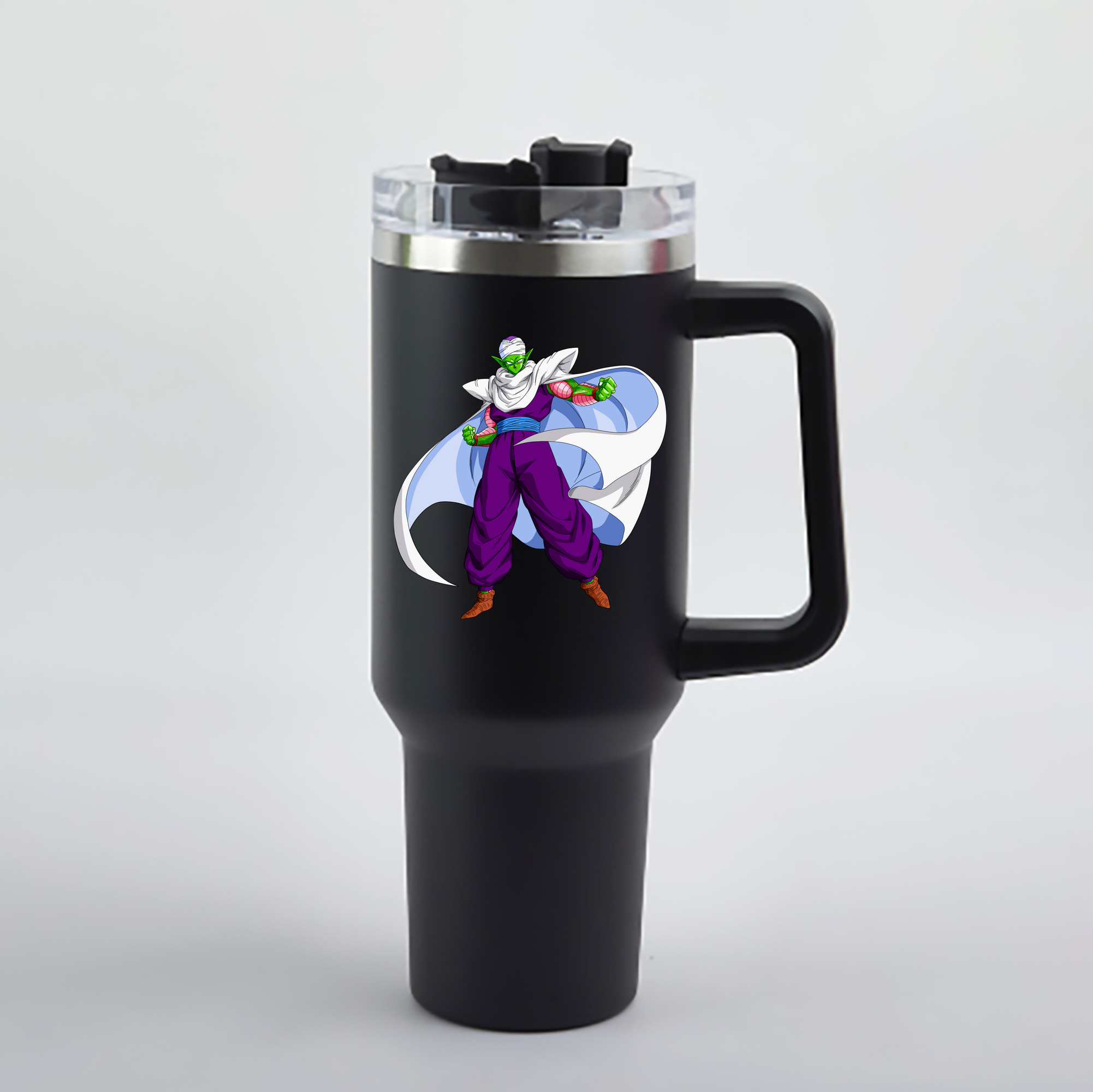 （画像用） ドラゴンボール ピッコロ DRAGON BALL Piccolo 1200mL車用タンブラー - クリスタルステッカー（プラスチックストロー付き）