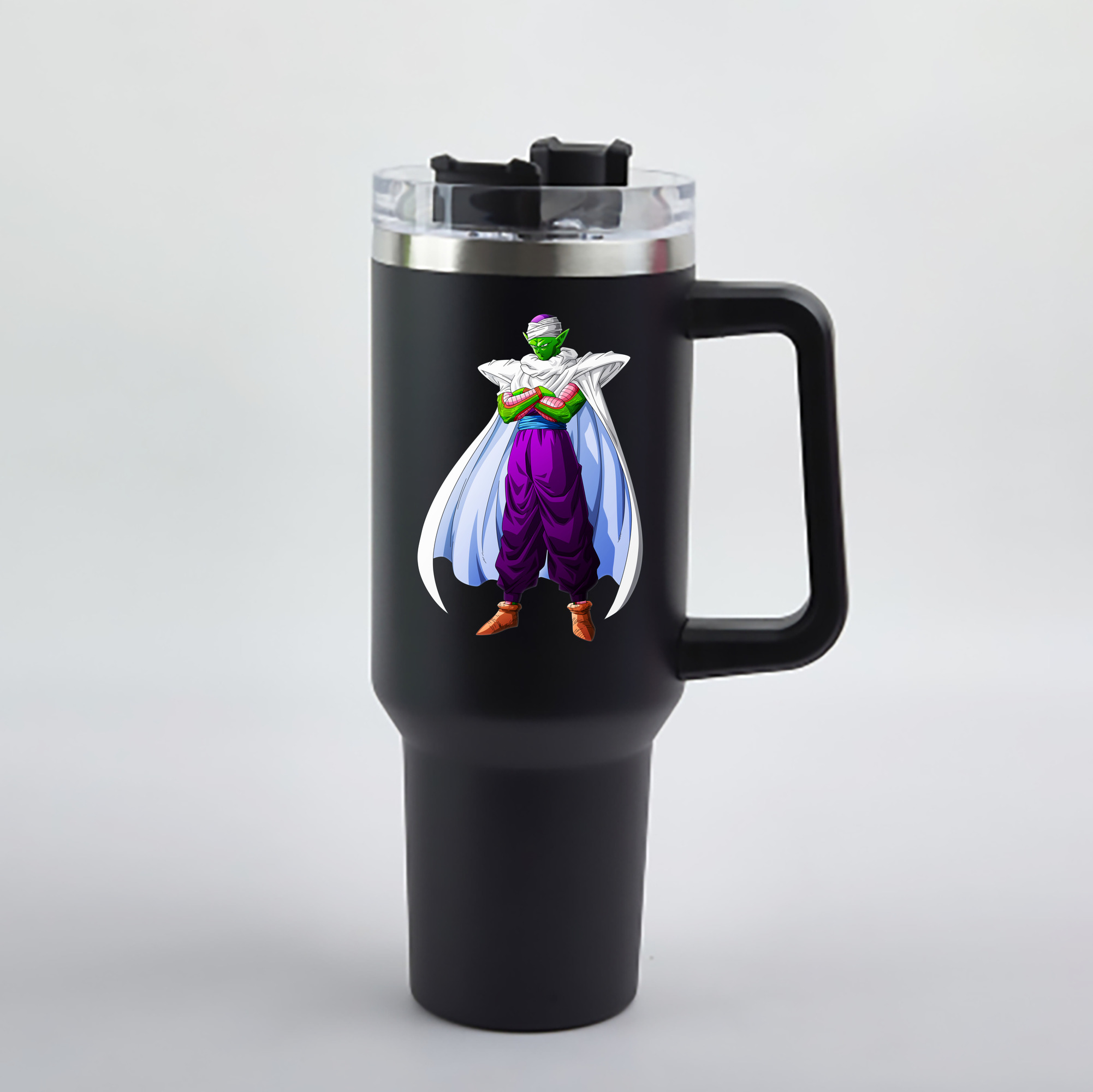 （画像用） ドラゴンボール ピッコロ DRAGON BALL Piccolo 1200mL車用タンブラー - クリスタルステッカー（プラスチックストロー付き）