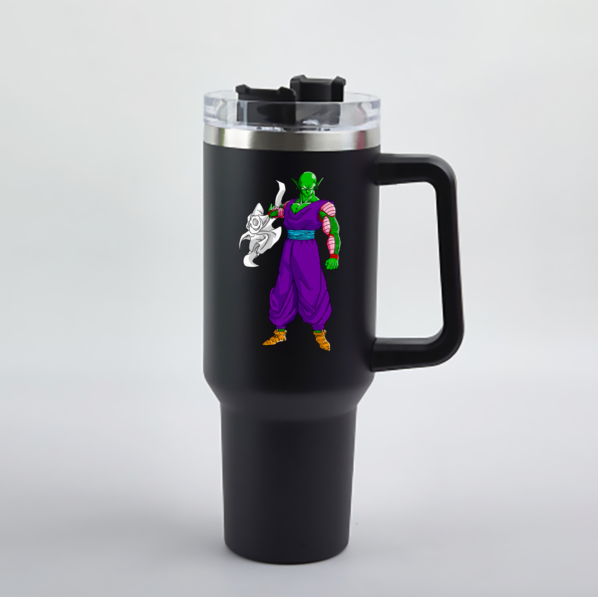 （画像用） ドラゴンボール ピッコロ DRAGON BALL Piccolo 1200mL車用タンブラー - クリスタルステッカー（プラスチックストロー付き）